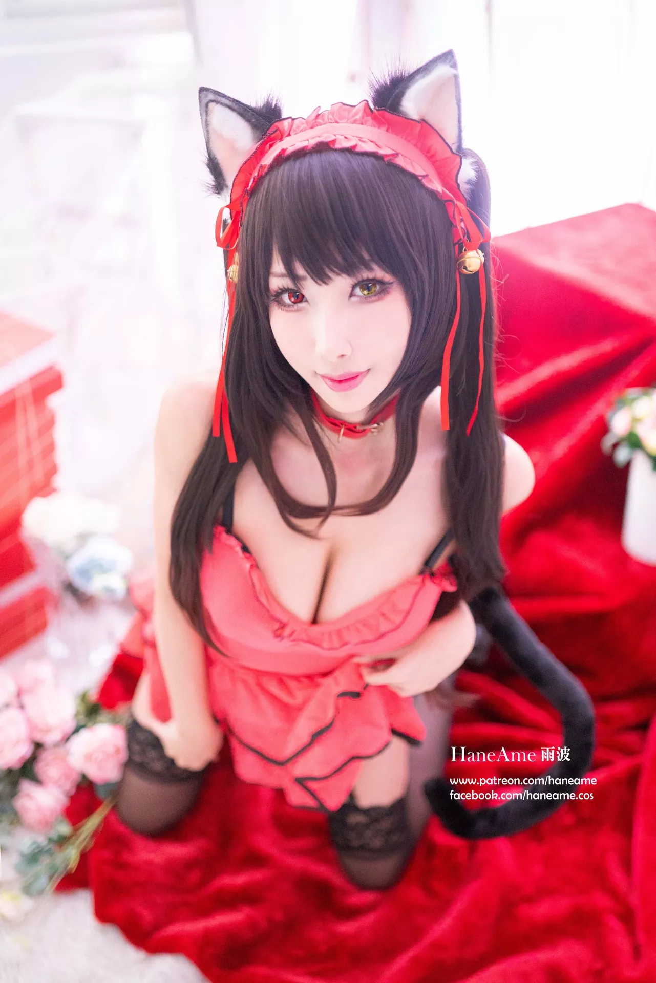 全集修正 Cosplay �r崎 Kurumi 福报 狂三 【HaneAme 丽人 Tokisaki 雨波】