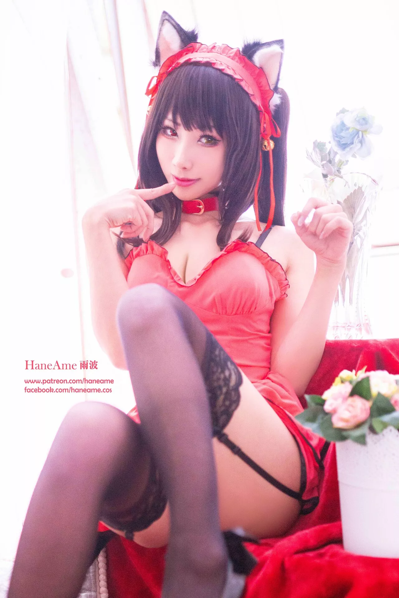 全集修正 Cosplay �r崎 Kurumi 福报 狂三 【HaneAme 丽人 Tokisaki 雨波】