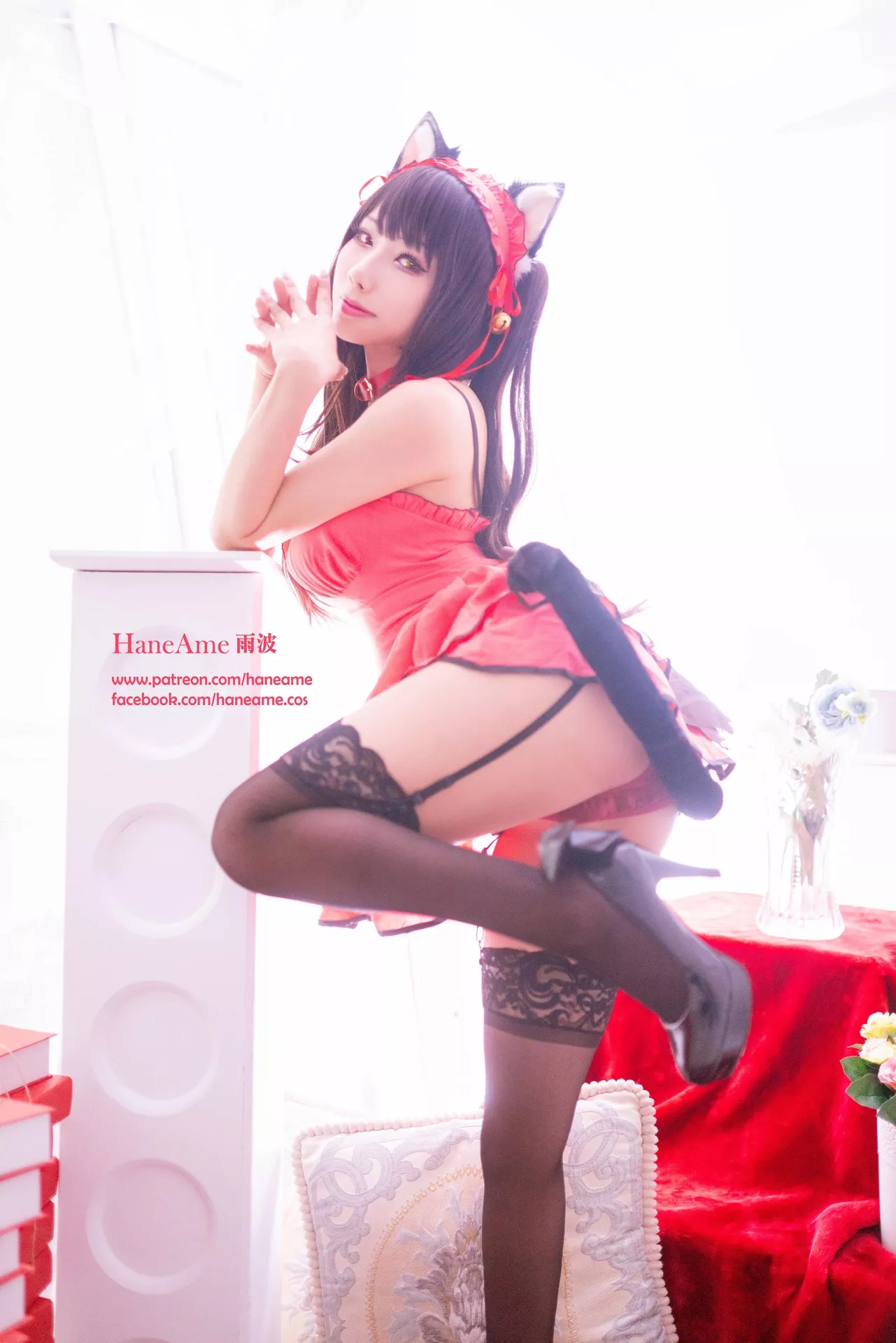 全集修正 Cosplay �r崎 Kurumi 福报 狂三 【HaneAme 丽人 Tokisaki 雨波】