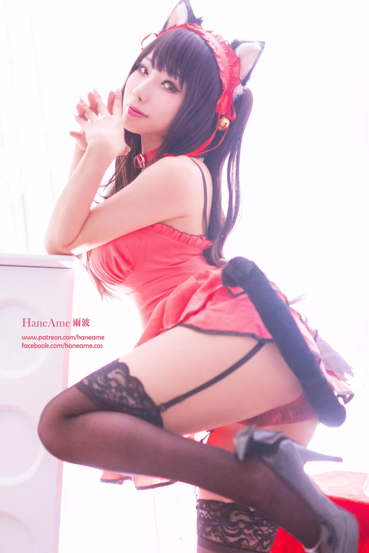 全集修正 Cosplay �r崎 Kurumi 福报 狂三 【HaneAme 丽人 Tokisaki 雨波】