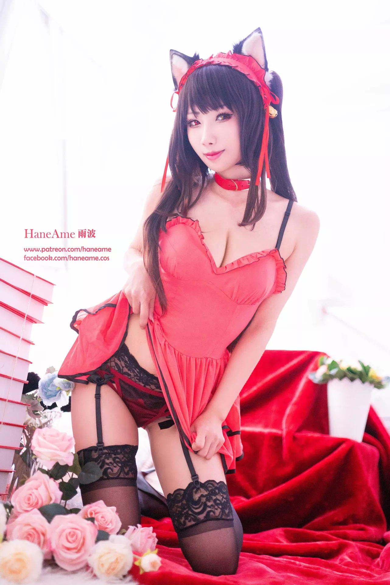 全集修正 Cosplay �r崎 Kurumi 福报 狂三 【HaneAme 丽人 Tokisaki 雨波】