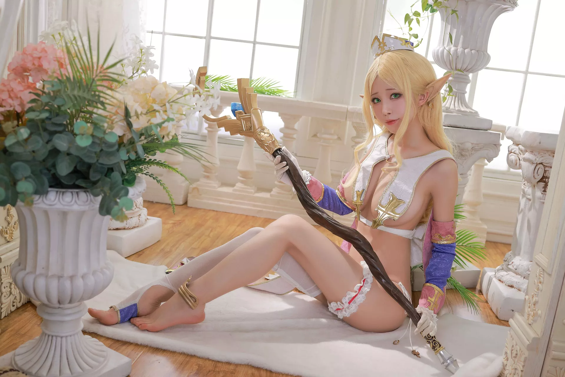 Elf 福报 player 私摄 福报 全集修正 村 cos Aqua】 【水淼 Village Cosplay 佳人