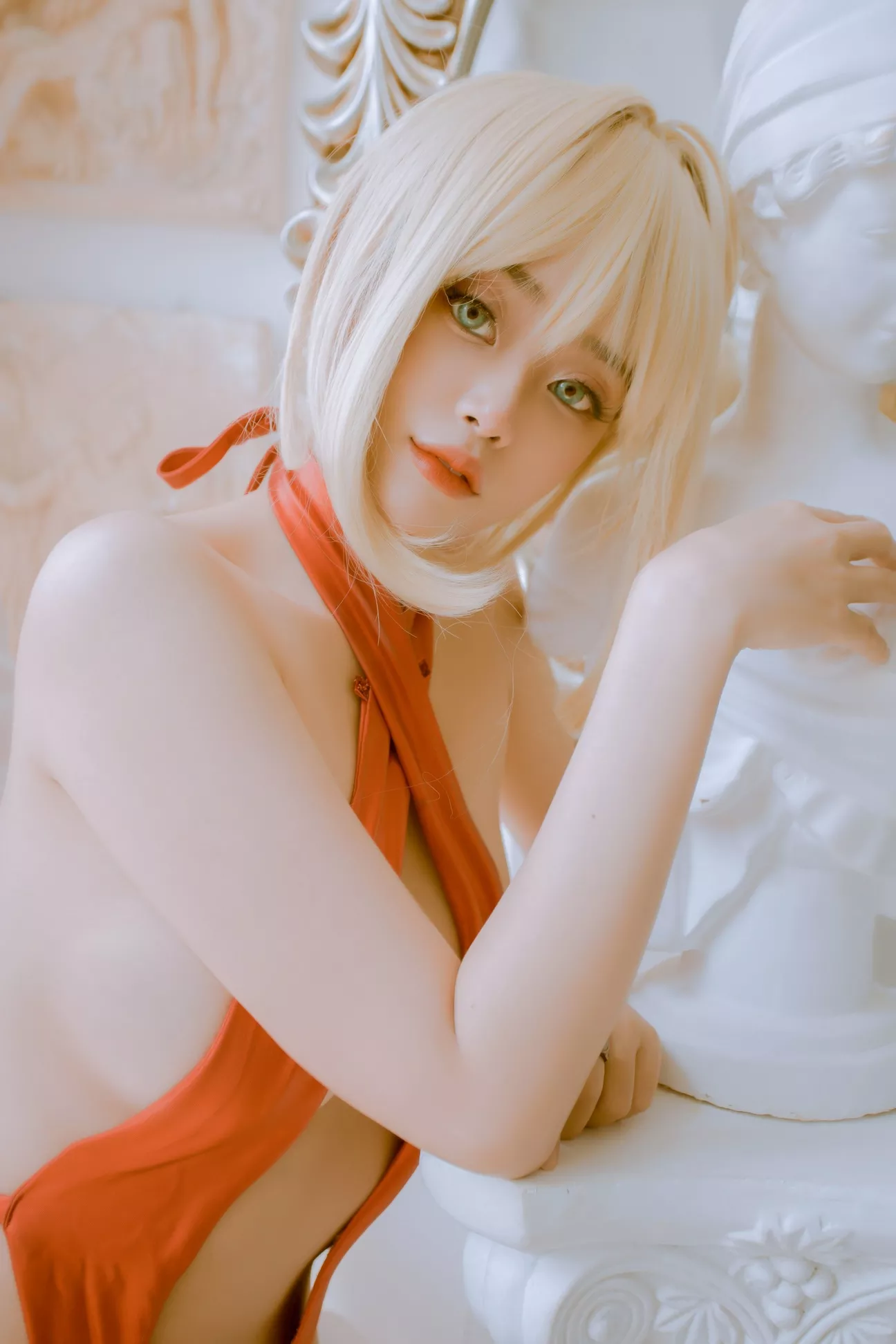 Swimwear Saber 【Byoru】 Ver. 福利 Red 尤物 赤 Cosplay