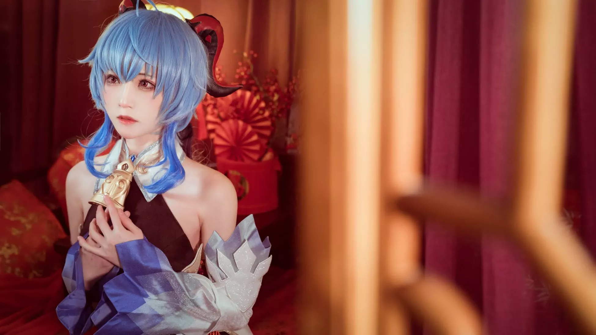 Kitaro】 福报 Cosplay Impact Ganyu 仙女 Genshin 【绮太郎 甘雨