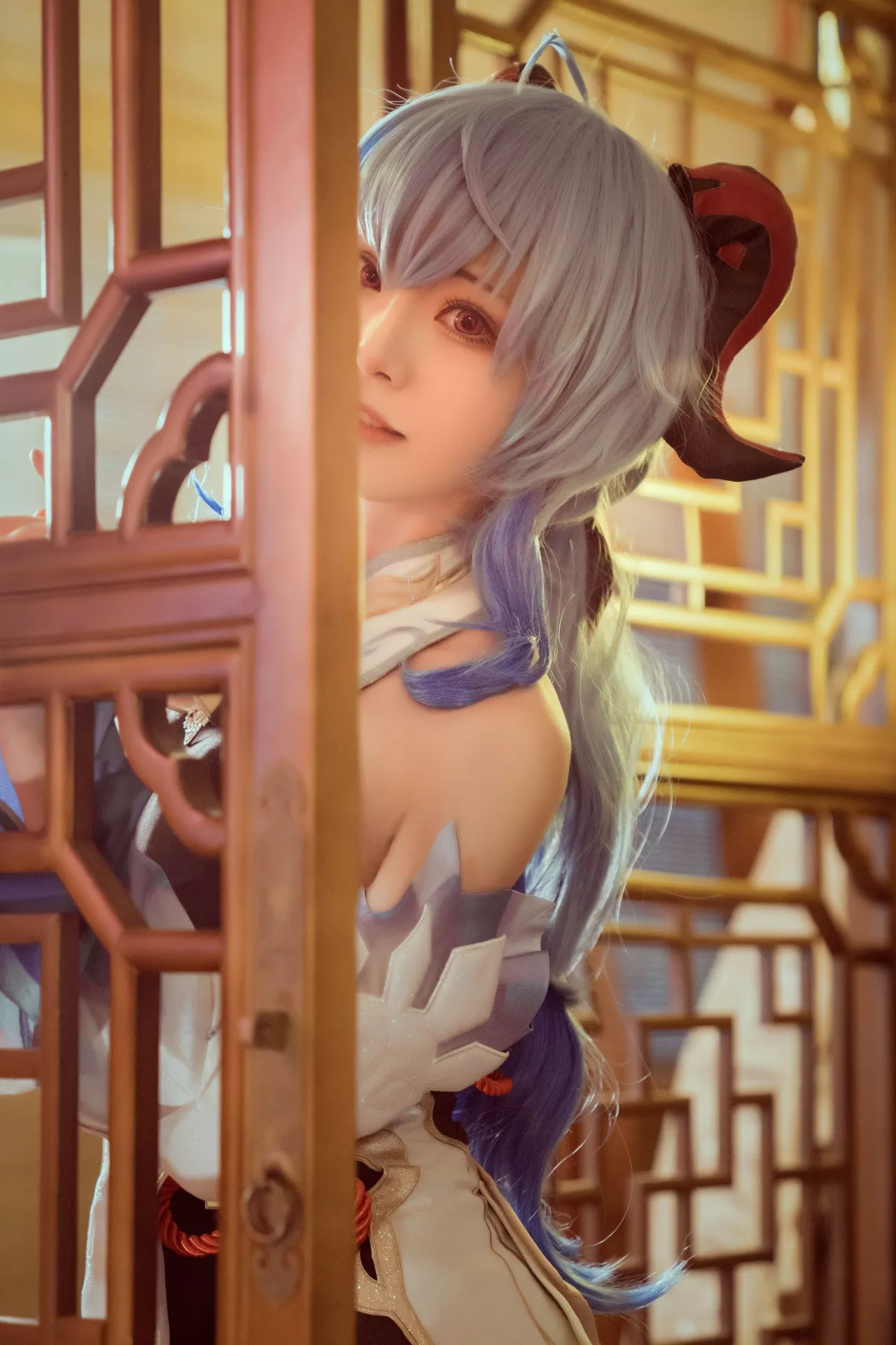 Kitaro】 福报 Cosplay Impact Ganyu 仙女 Genshin 【绮太郎 甘雨
