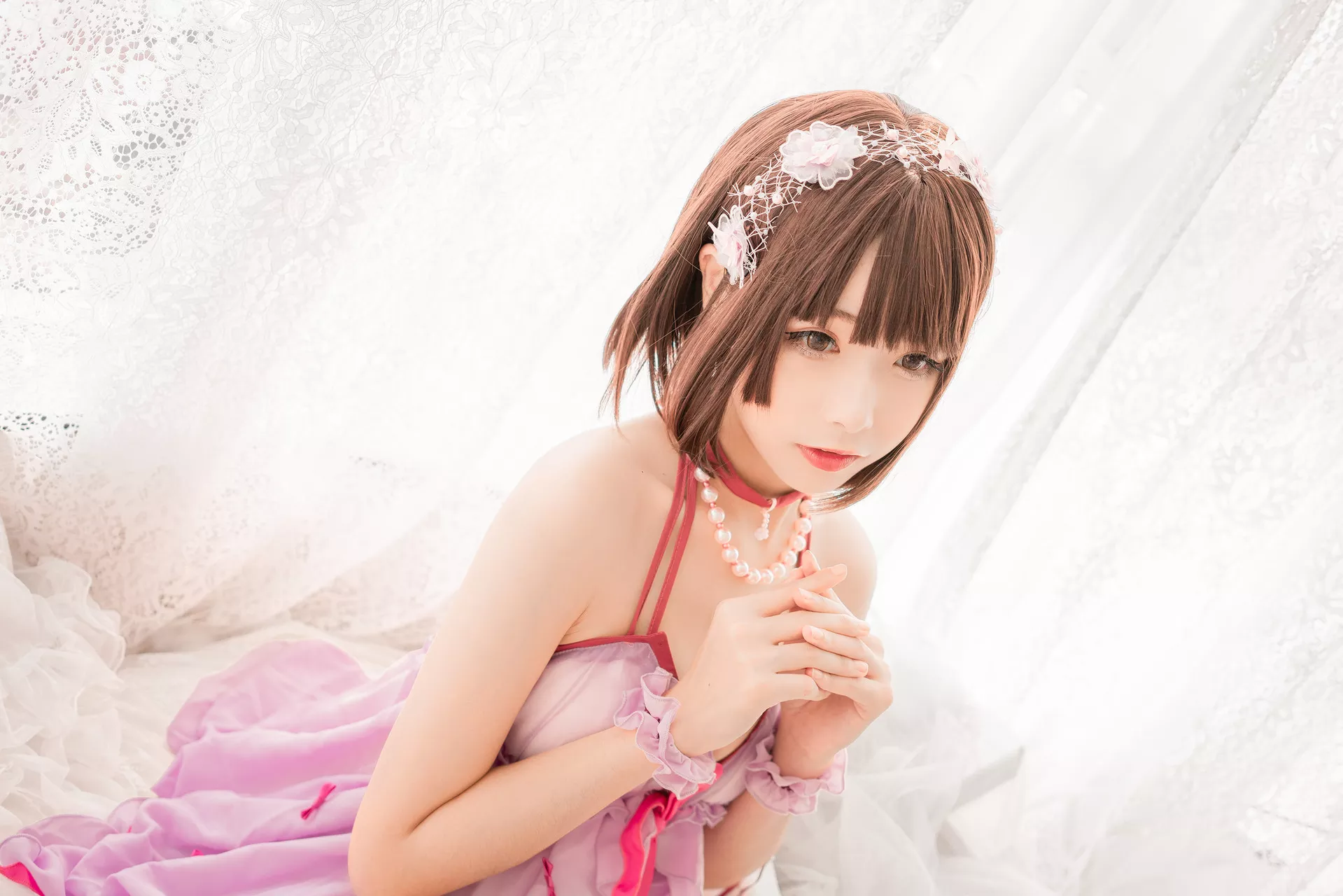 Kato ko Megumi Cosplay 【Momo 加藤惠 丽人 葵葵】 福利