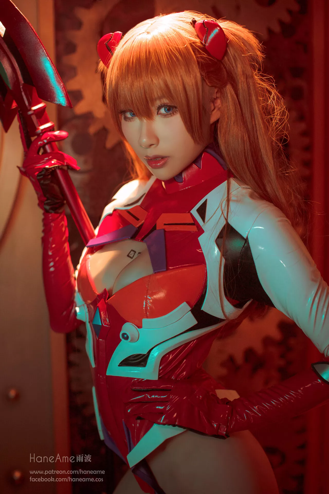 (式波) Cosplay Asuka 美人 【HaneAme 福利 雨波】 Langley Shikinami