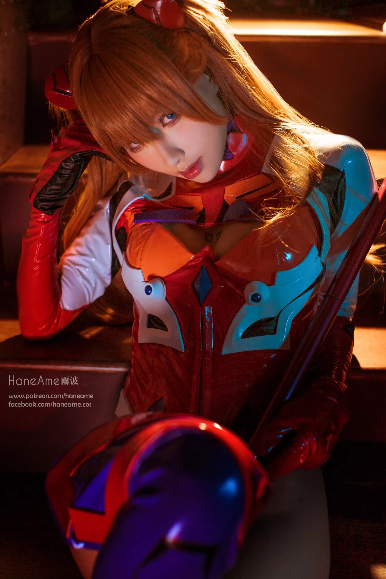 (式波) Cosplay Asuka 美人 【HaneAme 福利 雨波】 Langley Shikinami