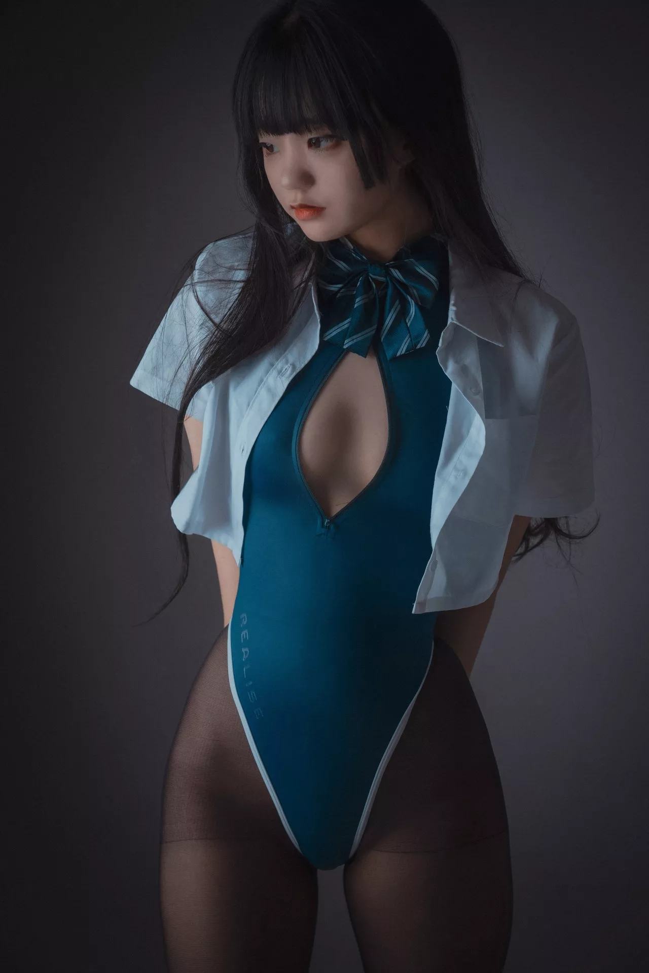 Lesson 优秀写真组图】 Jenny 韩国 10 模特 模特 大佳玩 写真 【DJAWA (46P) Jeong 韩国 Ver.A Swimming