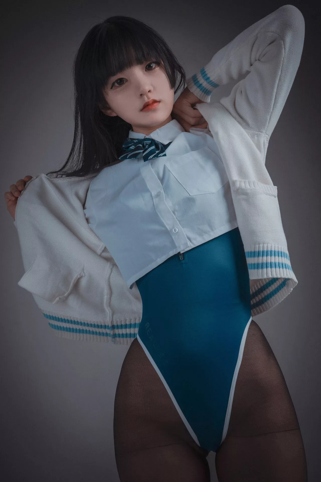 Lesson 优秀写真组图】 Jenny 韩国 10 模特 模特 大佳玩 写真 【DJAWA (46P) Jeong 韩国 Ver.A Swimming