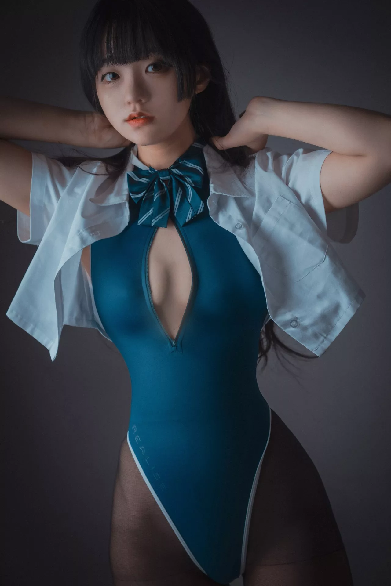 Lesson 优秀写真组图】 Jenny 韩国 10 模特 模特 大佳玩 写真 【DJAWA (46P) Jeong 韩国 Ver.A Swimming