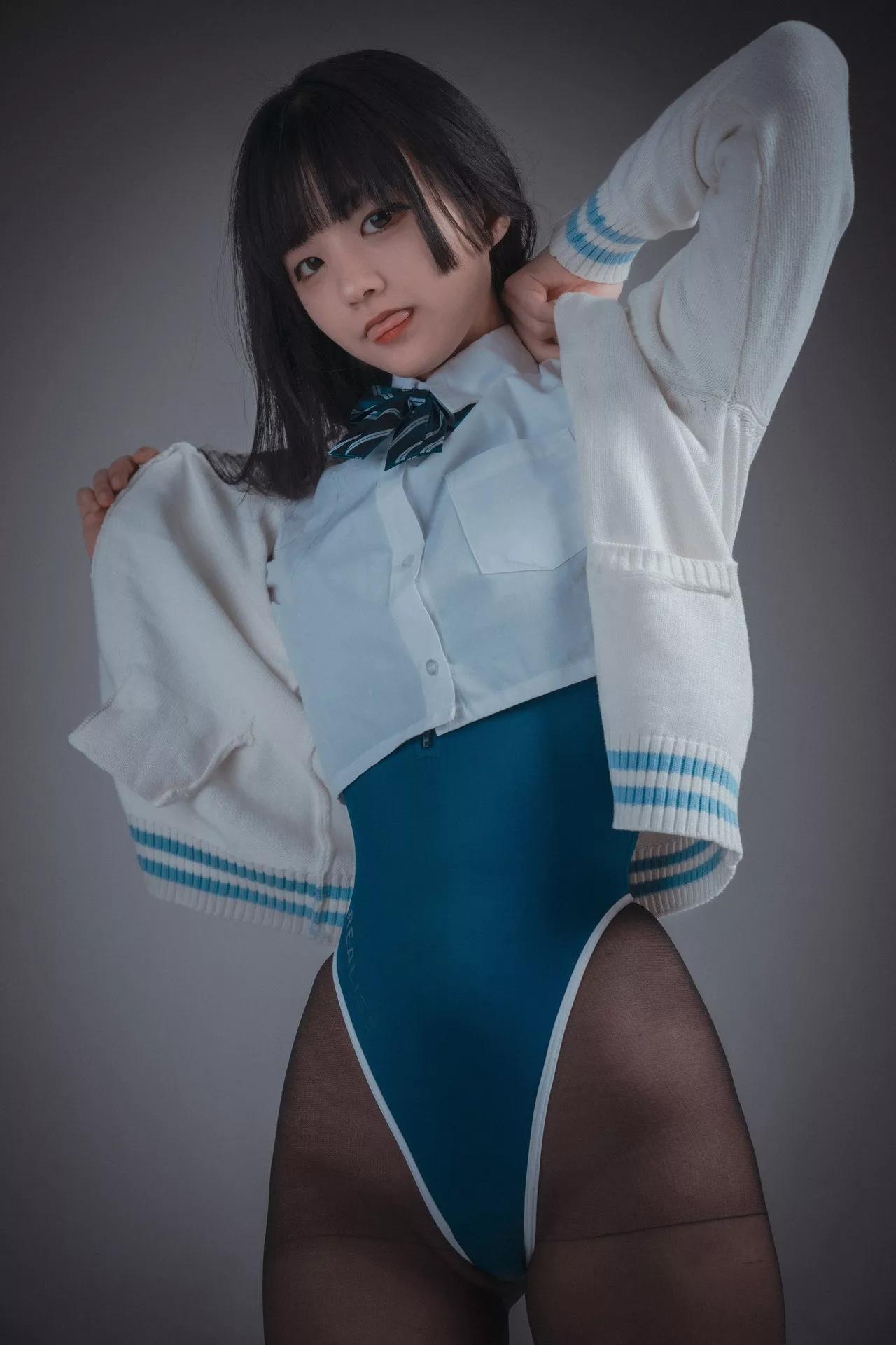 Lesson 优秀写真组图】 Jenny 韩国 10 模特 模特 大佳玩 写真 【DJAWA (46P) Jeong 韩国 Ver.A Swimming