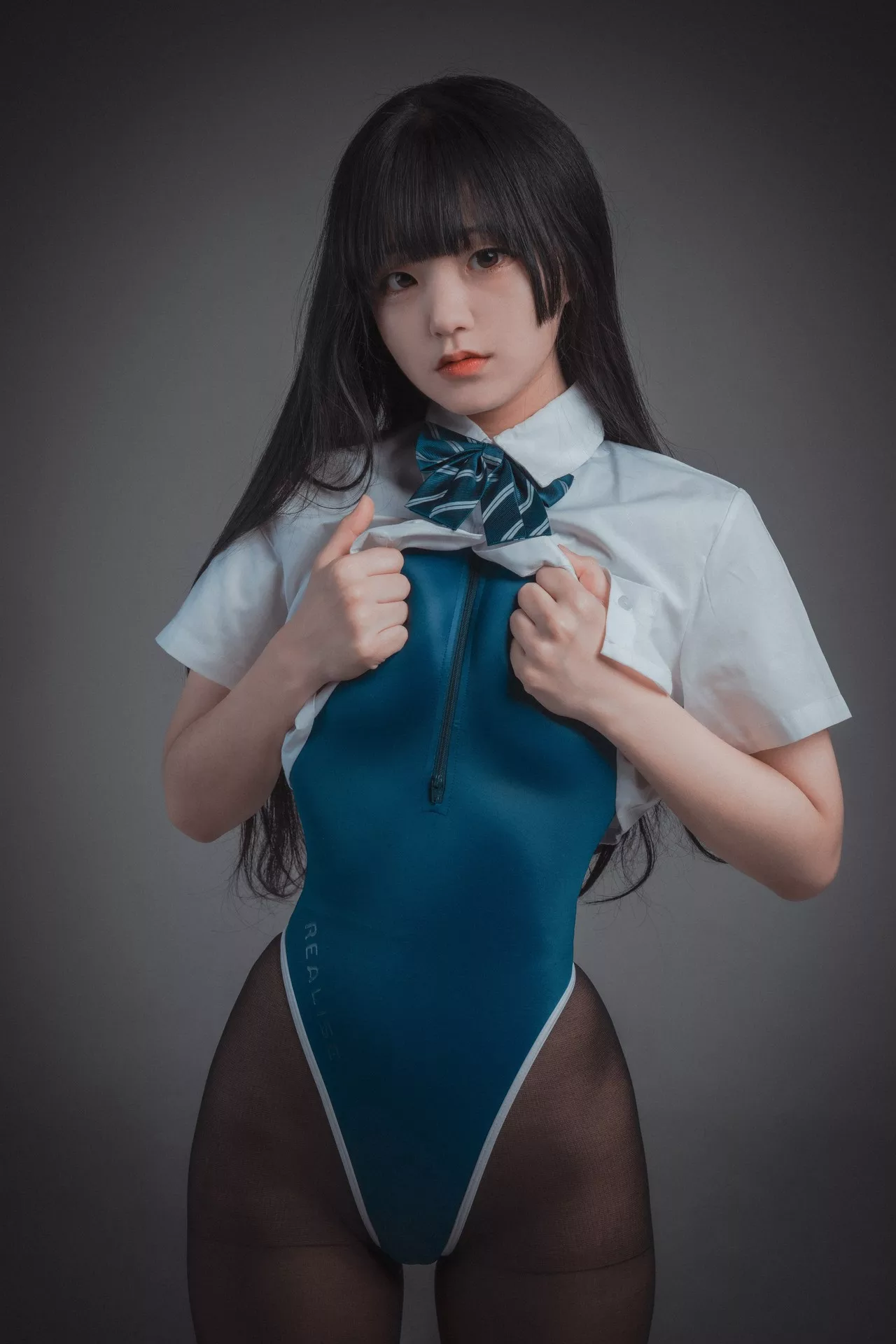 Lesson 优秀写真组图】 Jenny 韩国 10 模特 模特 大佳玩 写真 【DJAWA (46P) Jeong 韩国 Ver.A Swimming