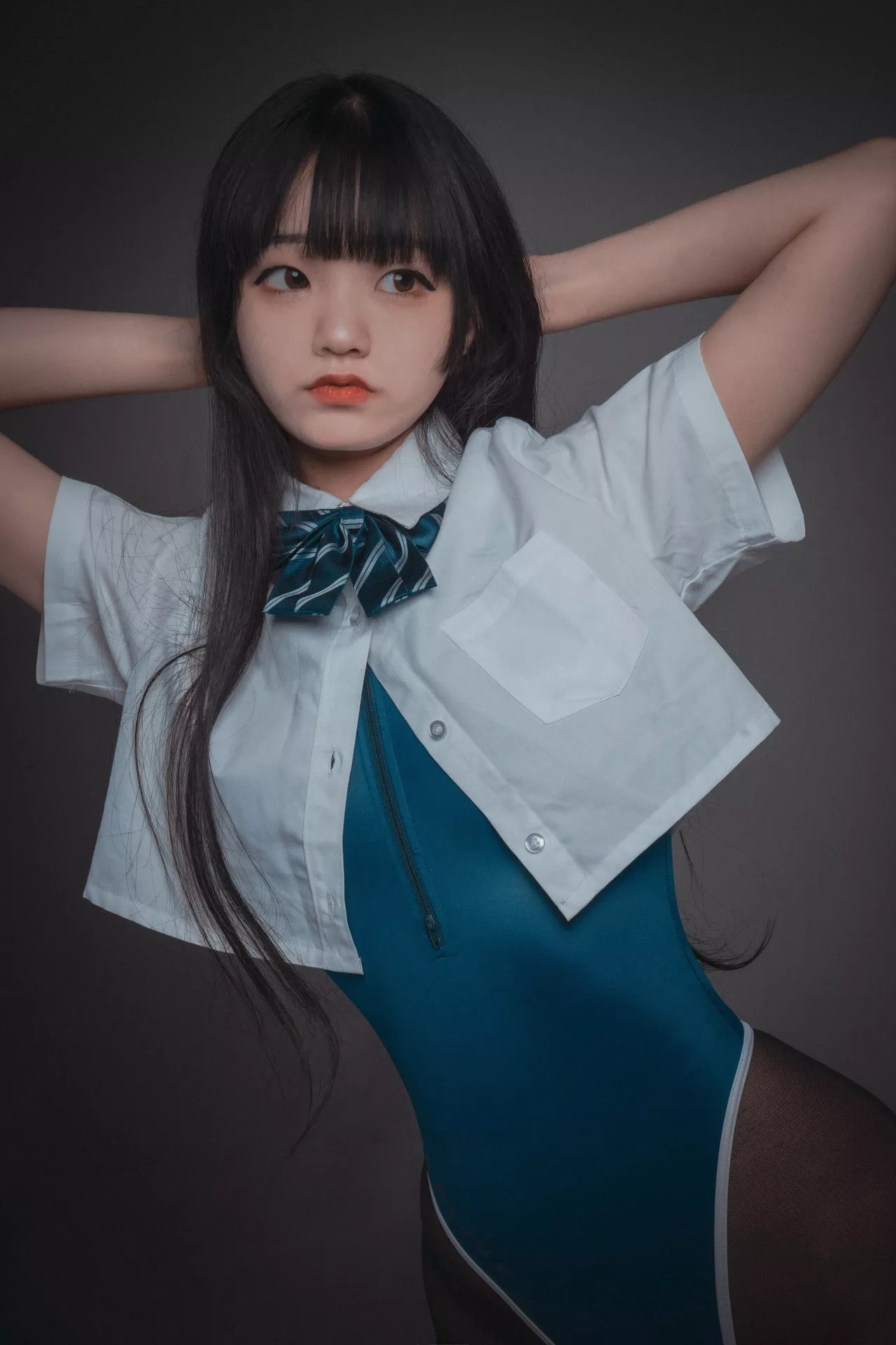 Lesson 优秀写真组图】 Jenny 韩国 10 模特 模特 大佳玩 写真 【DJAWA (46P) Jeong 韩国 Ver.A Swimming