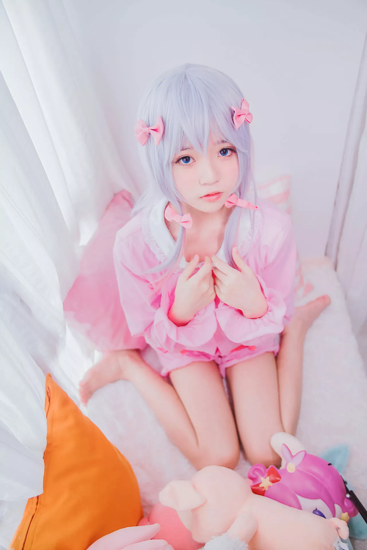 福报 Izumi sensei 喵】 和泉纱�F (Eromanga 樱桃 Sagiri 尤物 【Lori 先生) Cosplay