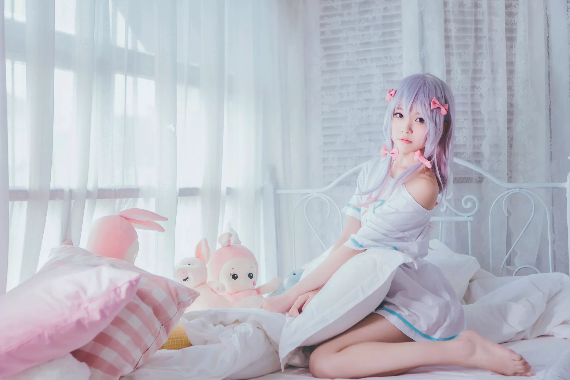 福报 Izumi sensei 喵】 和泉纱�F (Eromanga 樱桃 Sagiri 尤物 【Lori 先生) Cosplay