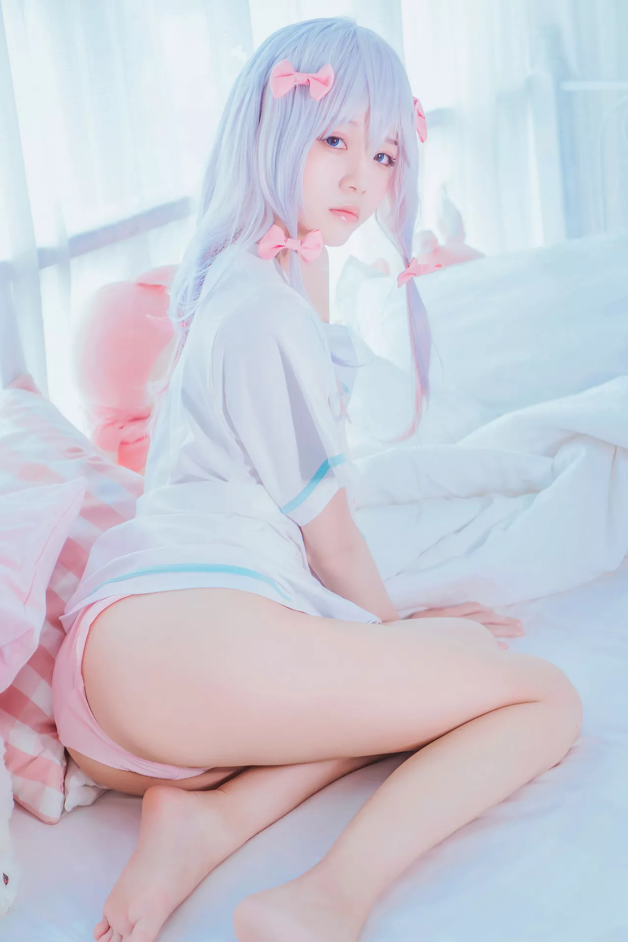 福报 Izumi sensei 喵】 和泉纱�F (Eromanga 樱桃 Sagiri 尤物 【Lori 先生) Cosplay