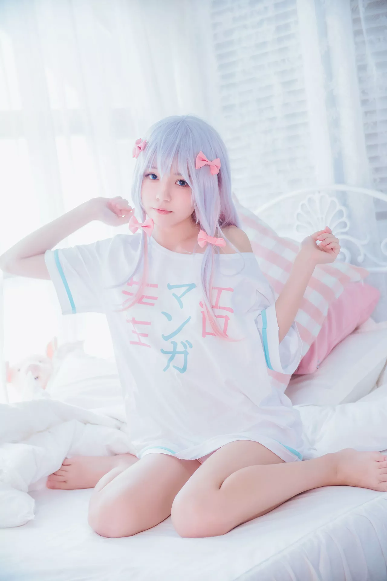 福报 Izumi sensei 喵】 和泉纱�F (Eromanga 樱桃 Sagiri 尤物 【Lori 先生) Cosplay