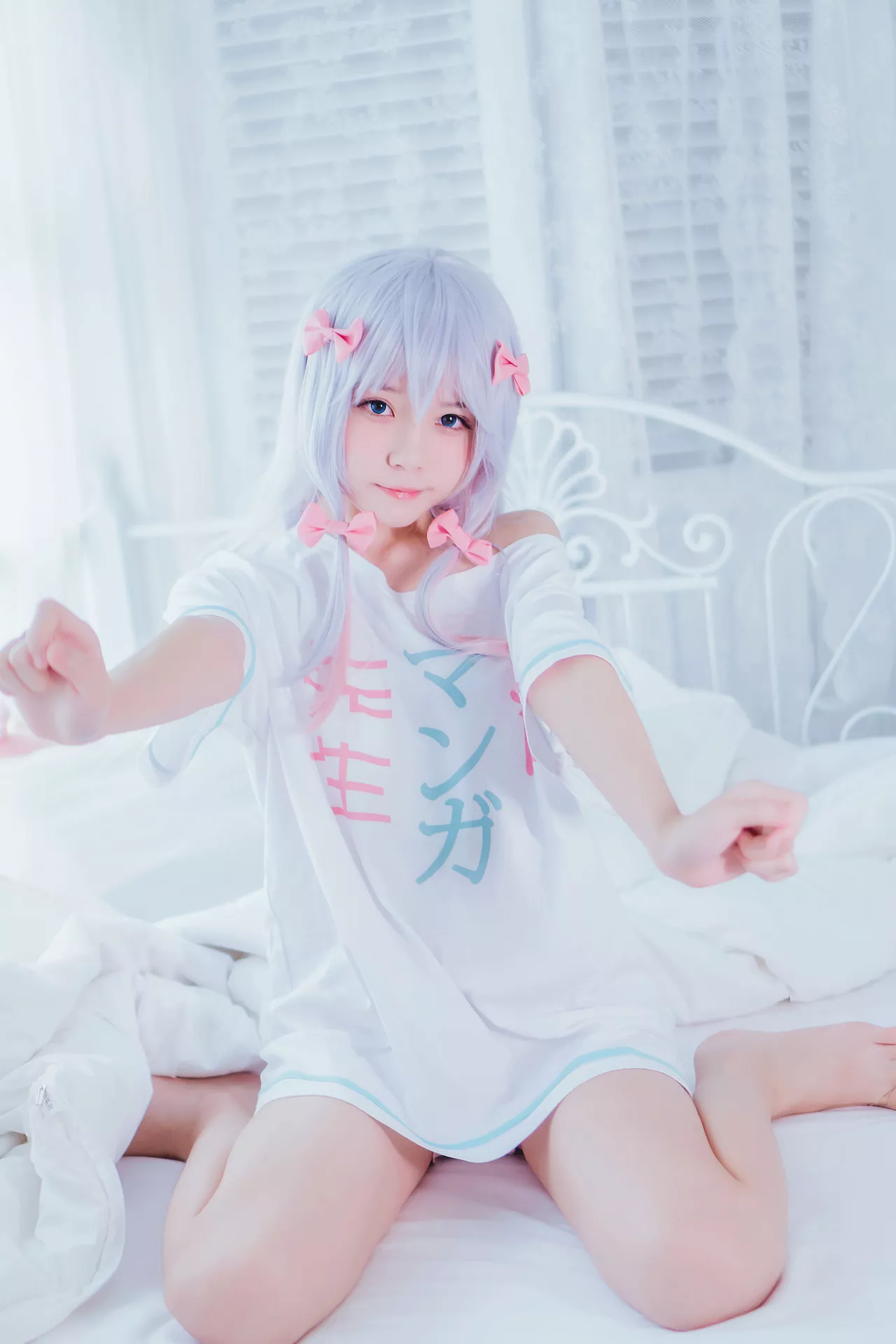 福报 Izumi sensei 喵】 和泉纱�F (Eromanga 樱桃 Sagiri 尤物 【Lori 先生) Cosplay