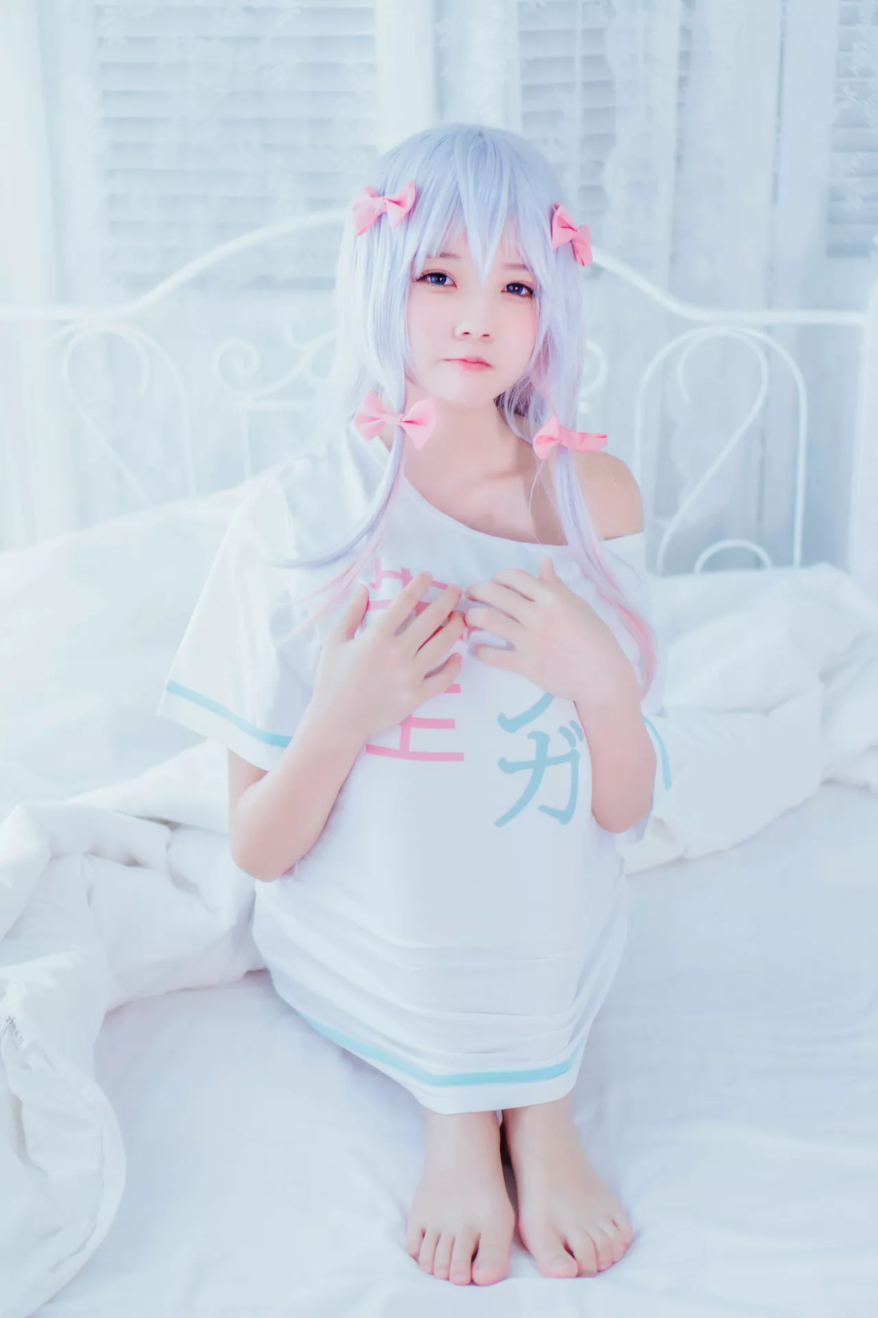 福报 Izumi sensei 喵】 和泉纱�F (Eromanga 樱桃 Sagiri 尤物 【Lori 先生) Cosplay