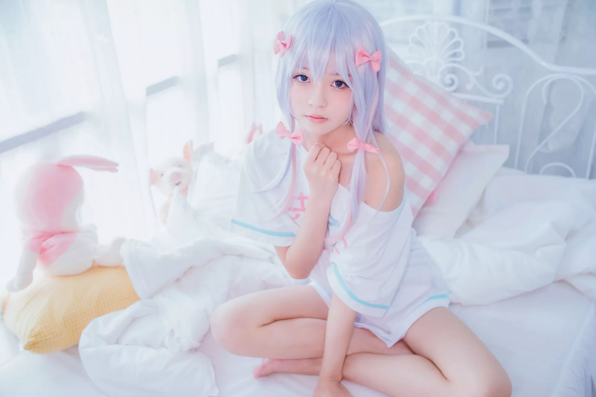 福报 Izumi sensei 喵】 和泉纱�F (Eromanga 樱桃 Sagiri 尤物 【Lori 先生) Cosplay
