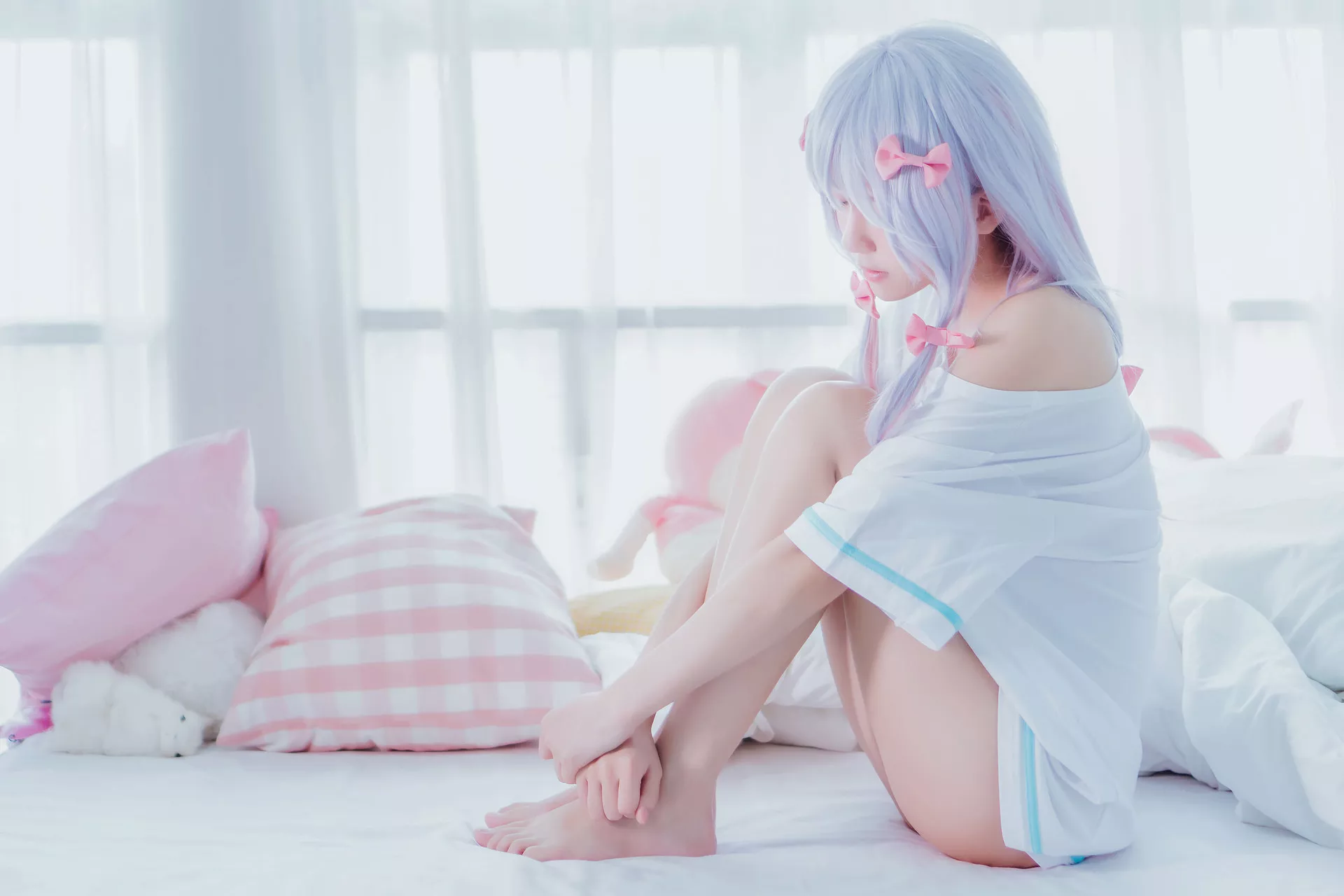 福报 Izumi sensei 喵】 和泉纱�F (Eromanga 樱桃 Sagiri 尤物 【Lori 先生) Cosplay