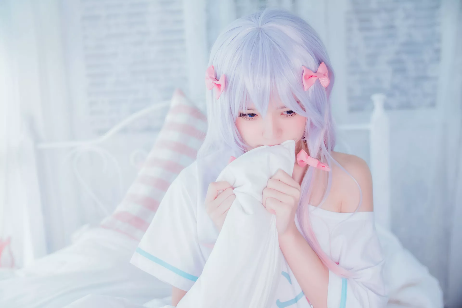 福报 Izumi sensei 喵】 和泉纱�F (Eromanga 樱桃 Sagiri 尤物 【Lori 先生) Cosplay