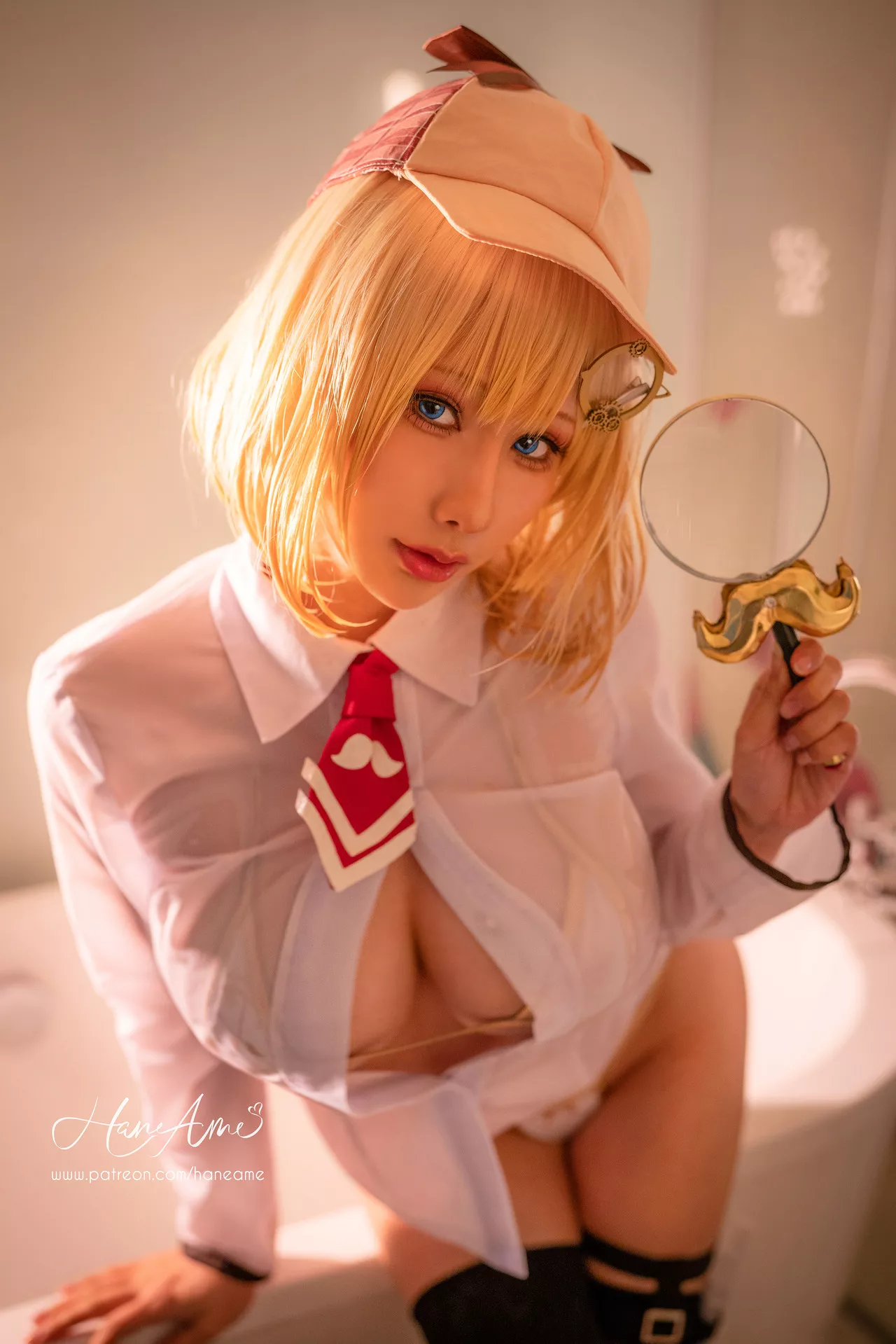 雨波】 Ame (Hololive) 福利 女神 Waston Amelia Cosplay 【Hane