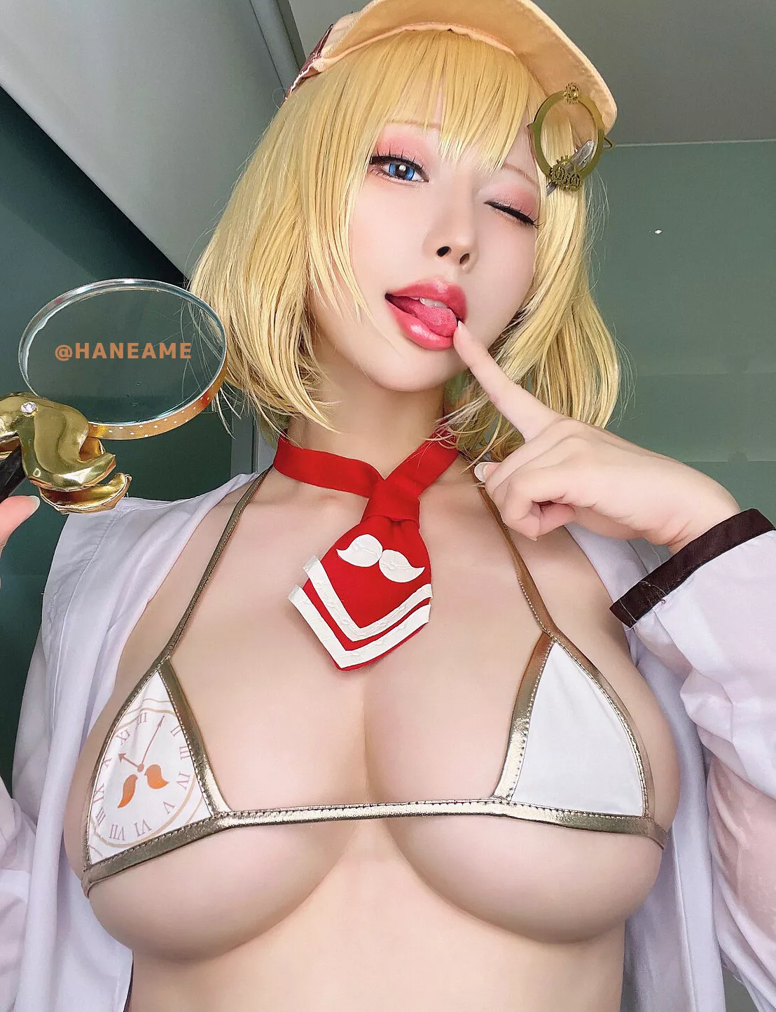 雨波】 Ame (Hololive) 福利 女神 Waston Amelia Cosplay 【Hane