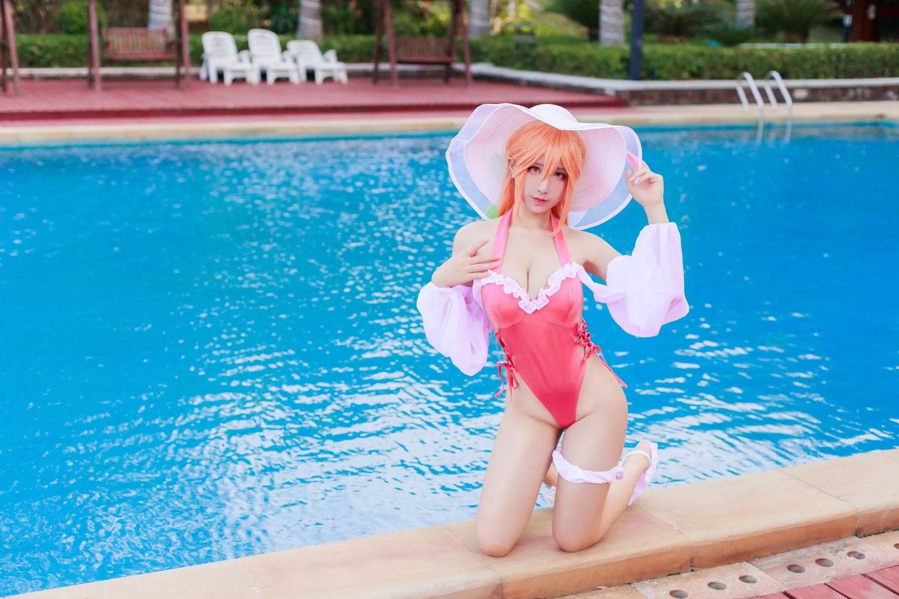 Ver. Jean】 Richelieu 福利 【九曲 黎塞留 Swimsuit Cosplay 女神
