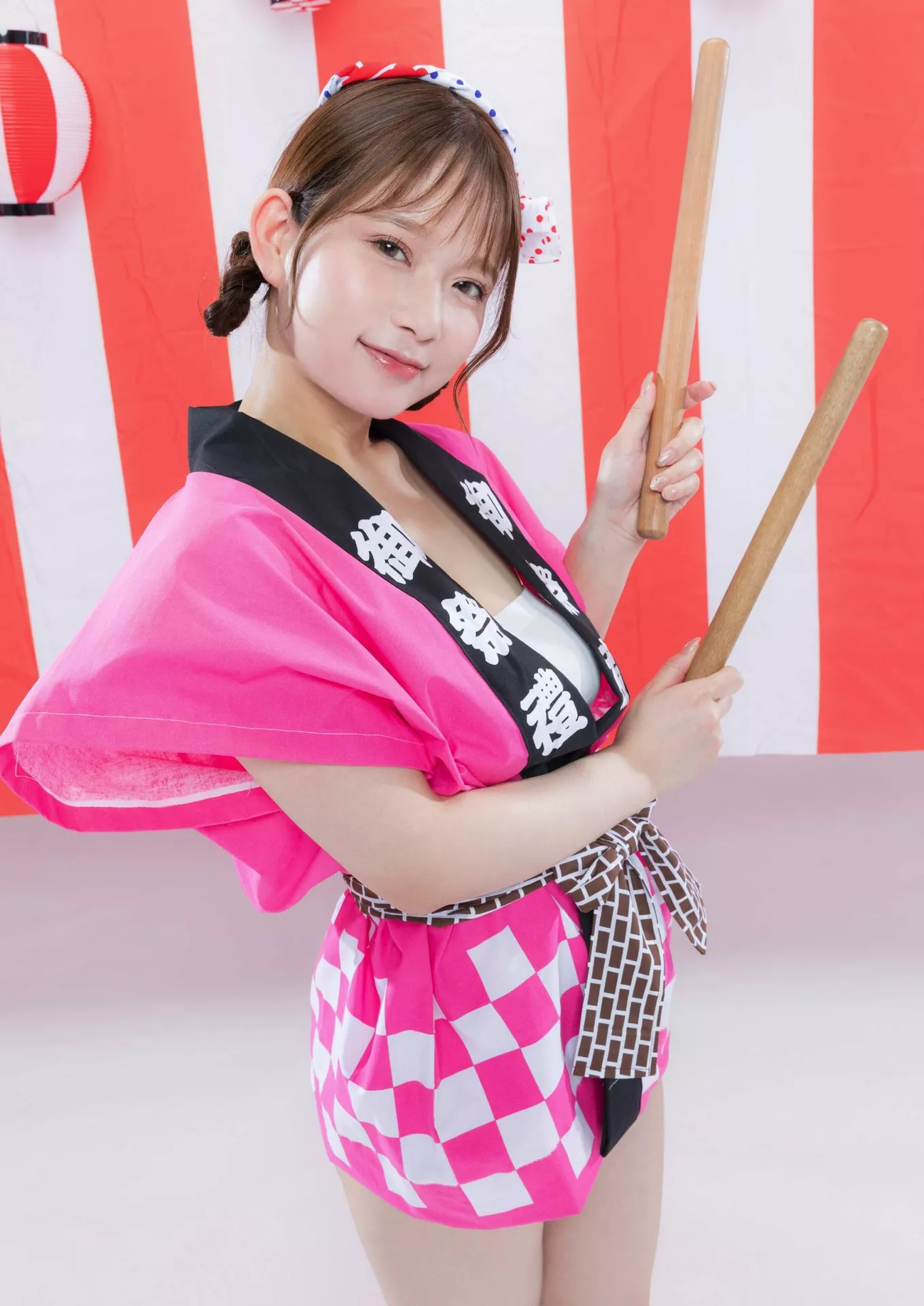 ) 栗山莉�w×桃园怜奈Shukan 高端大幅 (周刊 Post