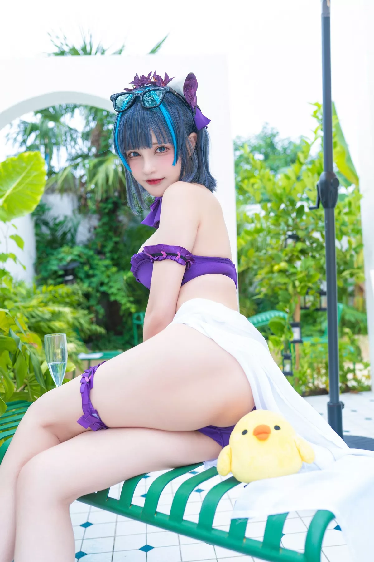 千夜未来】 福报 Cheshire Swimsuit Miku 美人 Cosplay 【Senya