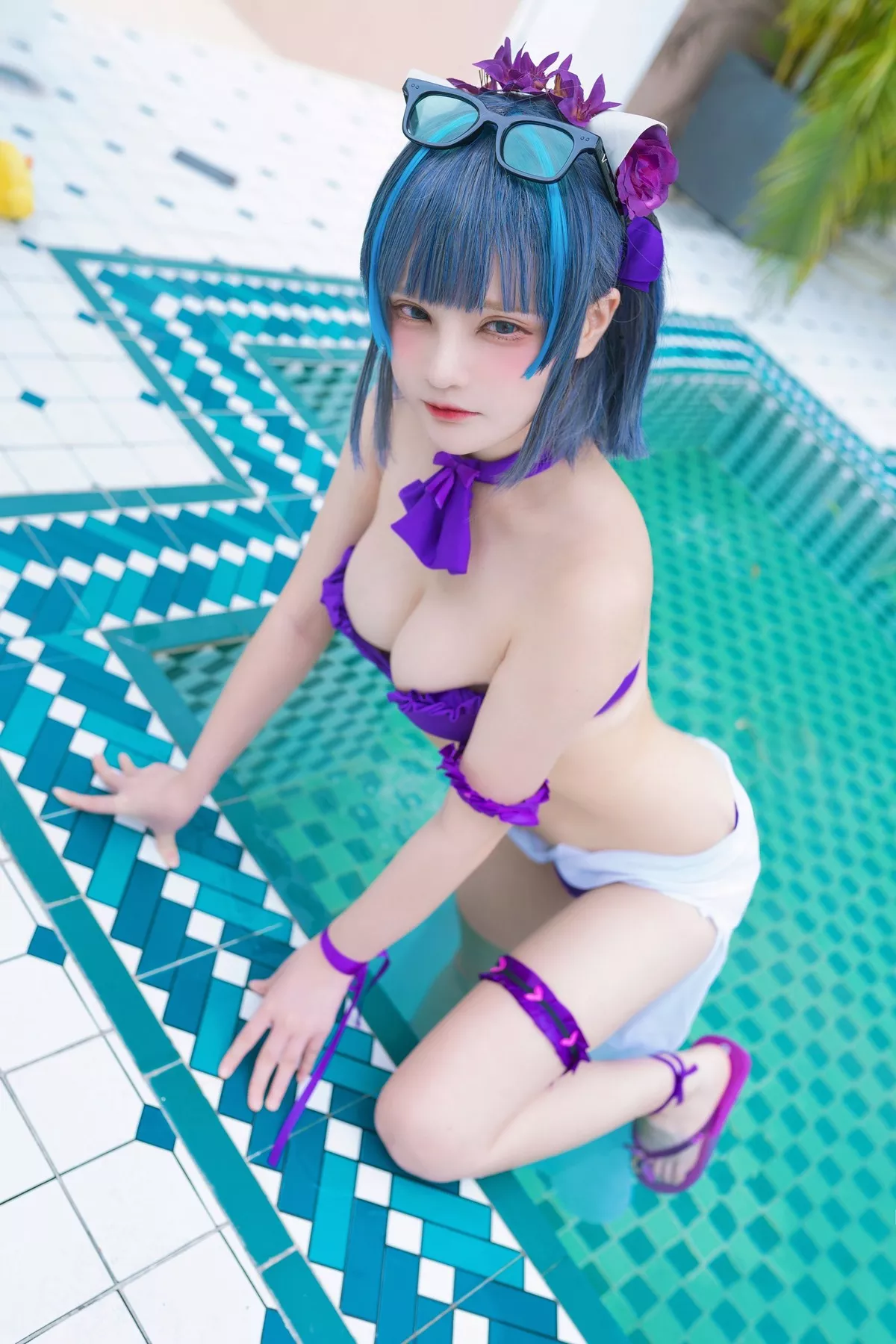 千夜未来】 福报 Cheshire Swimsuit Miku 美人 Cosplay 【Senya