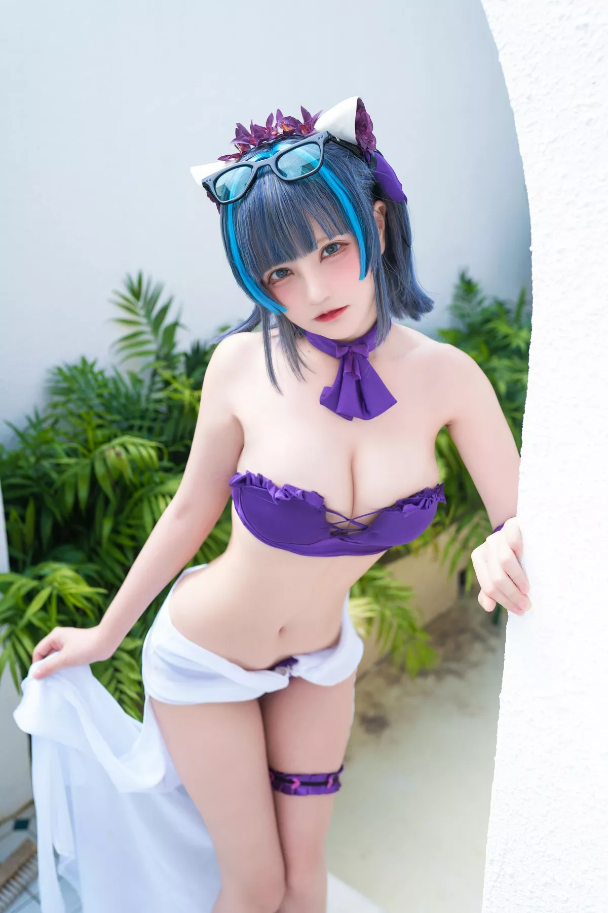 千夜未来】 福报 Cheshire Swimsuit Miku 美人 Cosplay 【Senya