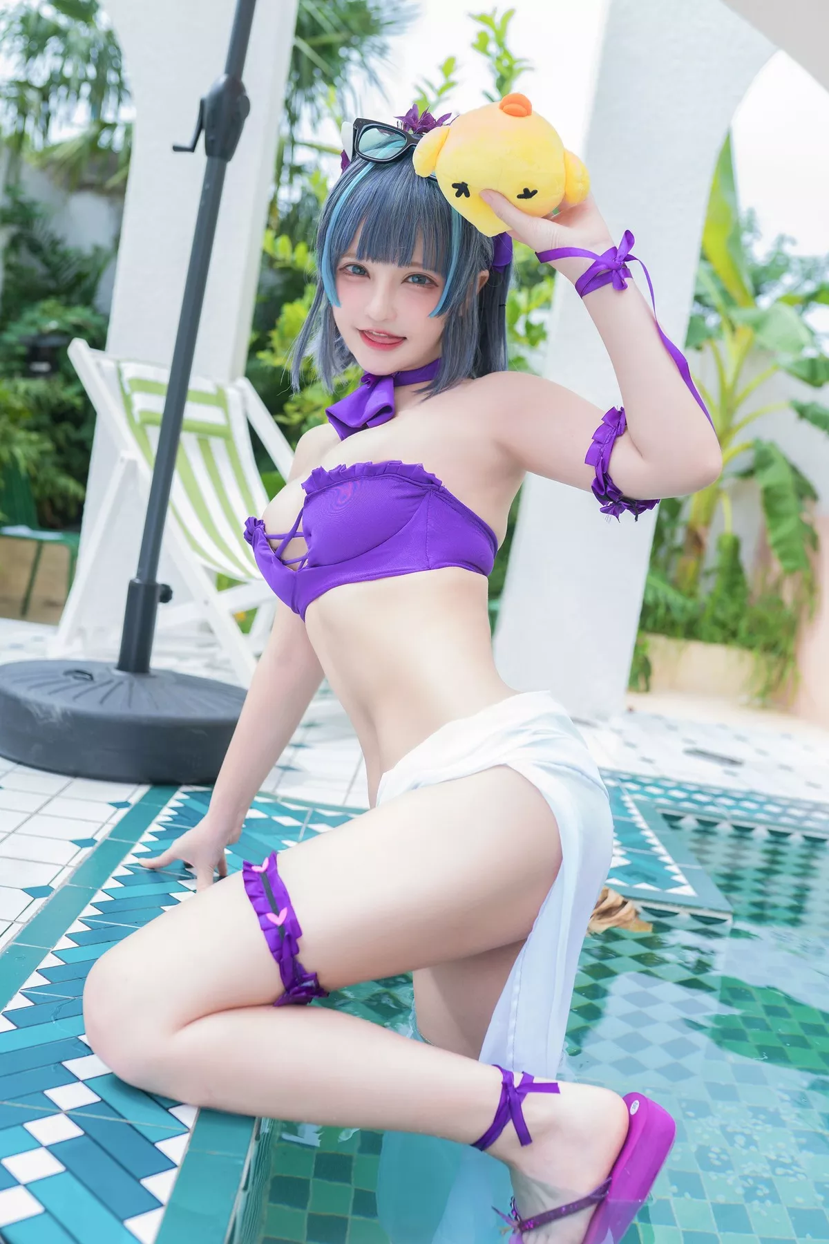 千夜未来】 福报 Cheshire Swimsuit Miku 美人 Cosplay 【Senya