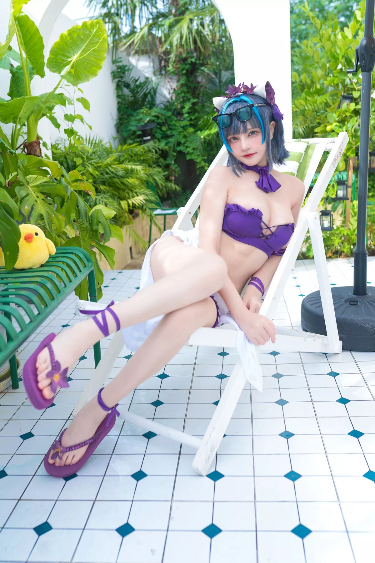 千夜未来】 福报 Cheshire Swimsuit Miku 美人 Cosplay 【Senya