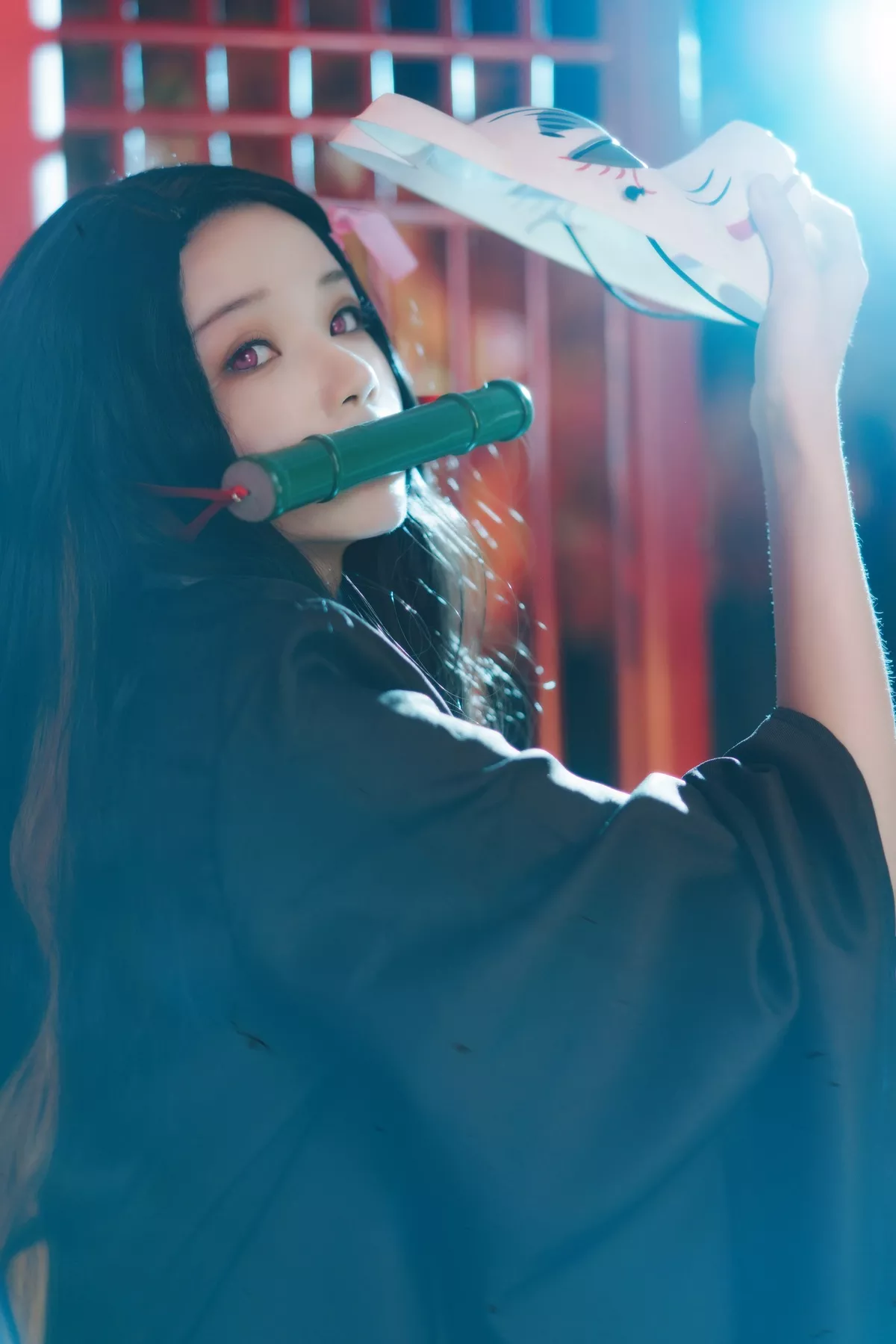 Cosplay 美女 【�@桃喵】 Kamado Nezuko 灶门祢豆子 福利