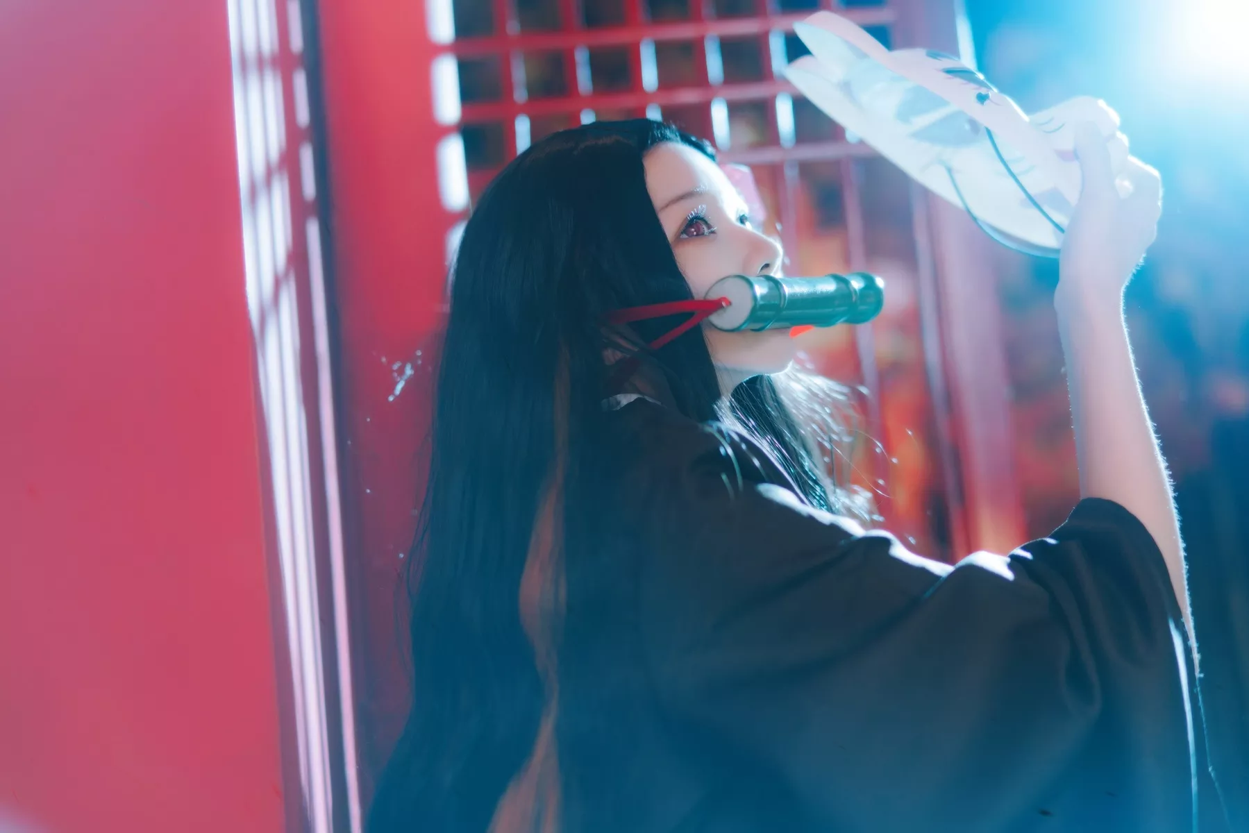 Cosplay 美女 【�@桃喵】 Kamado Nezuko 灶门祢豆子 福利