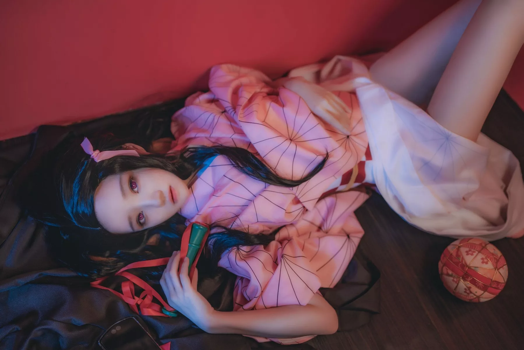 Cosplay 美女 【�@桃喵】 Kamado Nezuko 灶门祢豆子 福利