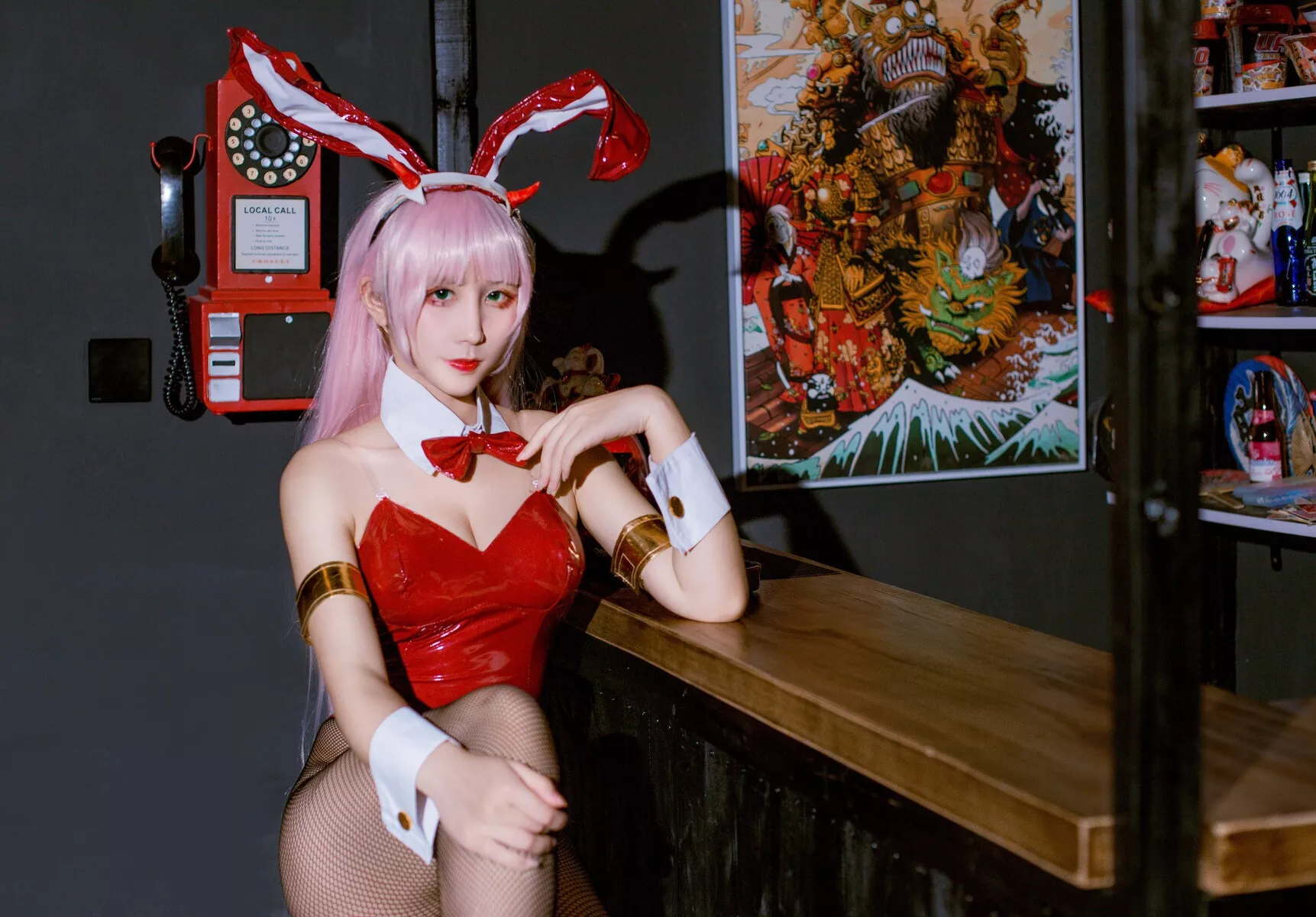 Jean】 Zerotwo in 福利 franxx) 美人 【九曲 Bunny Cosplay (Darling the