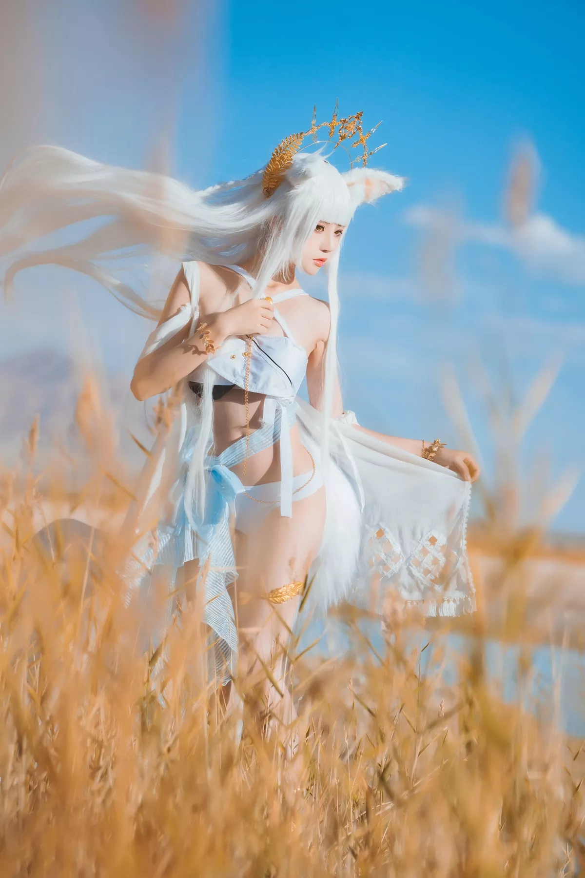 明日方舟 美人 白金 【�@桃喵】 SD05】 Cosplay 福报 【灿阳朝露