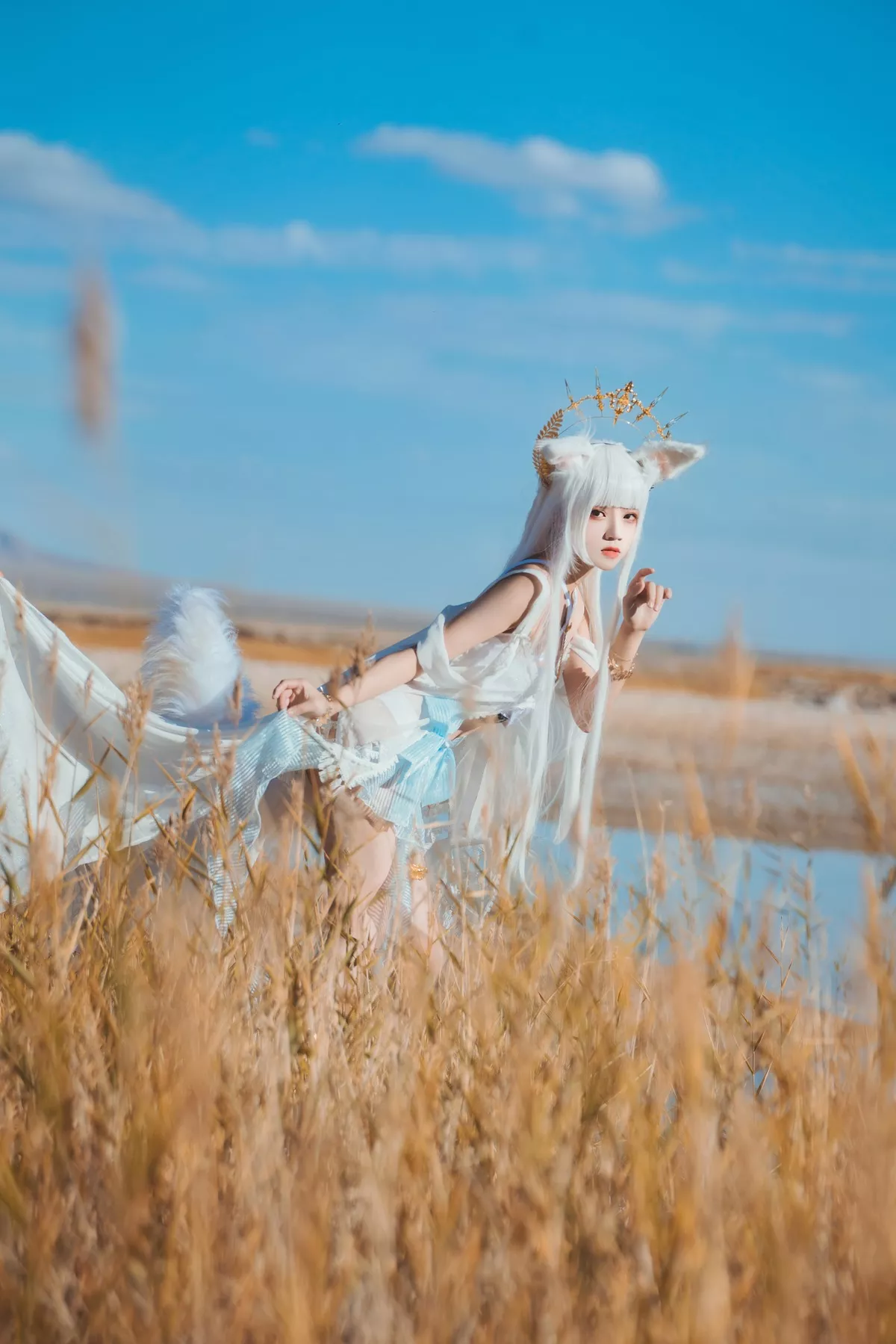 明日方舟 美人 白金 【�@桃喵】 SD05】 Cosplay 福报 【灿阳朝露