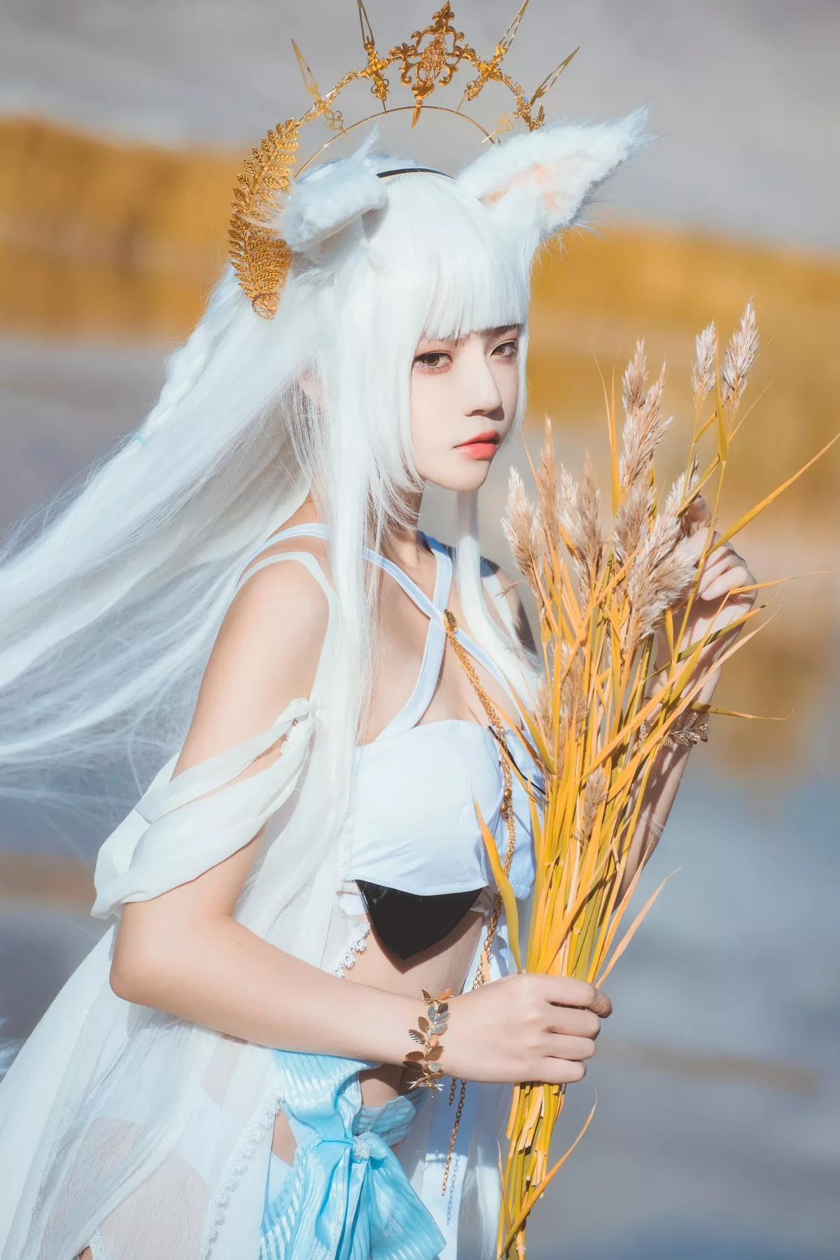 明日方舟 美人 白金 【�@桃喵】 SD05】 Cosplay 福报 【灿阳朝露