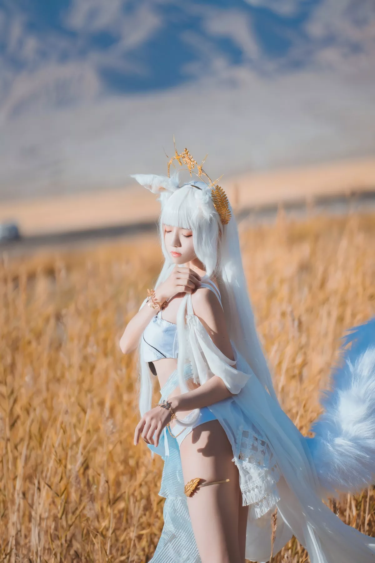 明日方舟 美人 白金 【�@桃喵】 SD05】 Cosplay 福报 【灿阳朝露