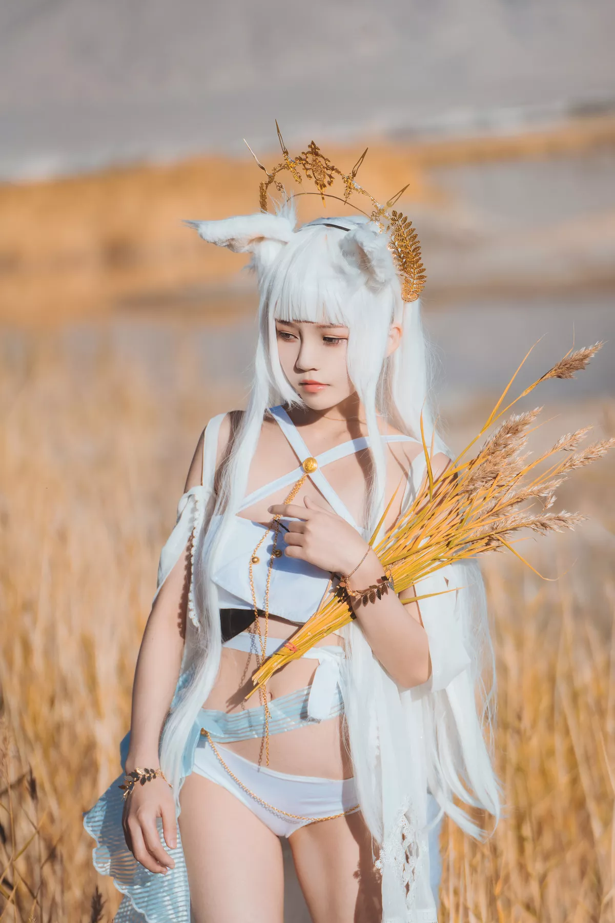 明日方舟 美人 白金 【�@桃喵】 SD05】 Cosplay 福报 【灿阳朝露