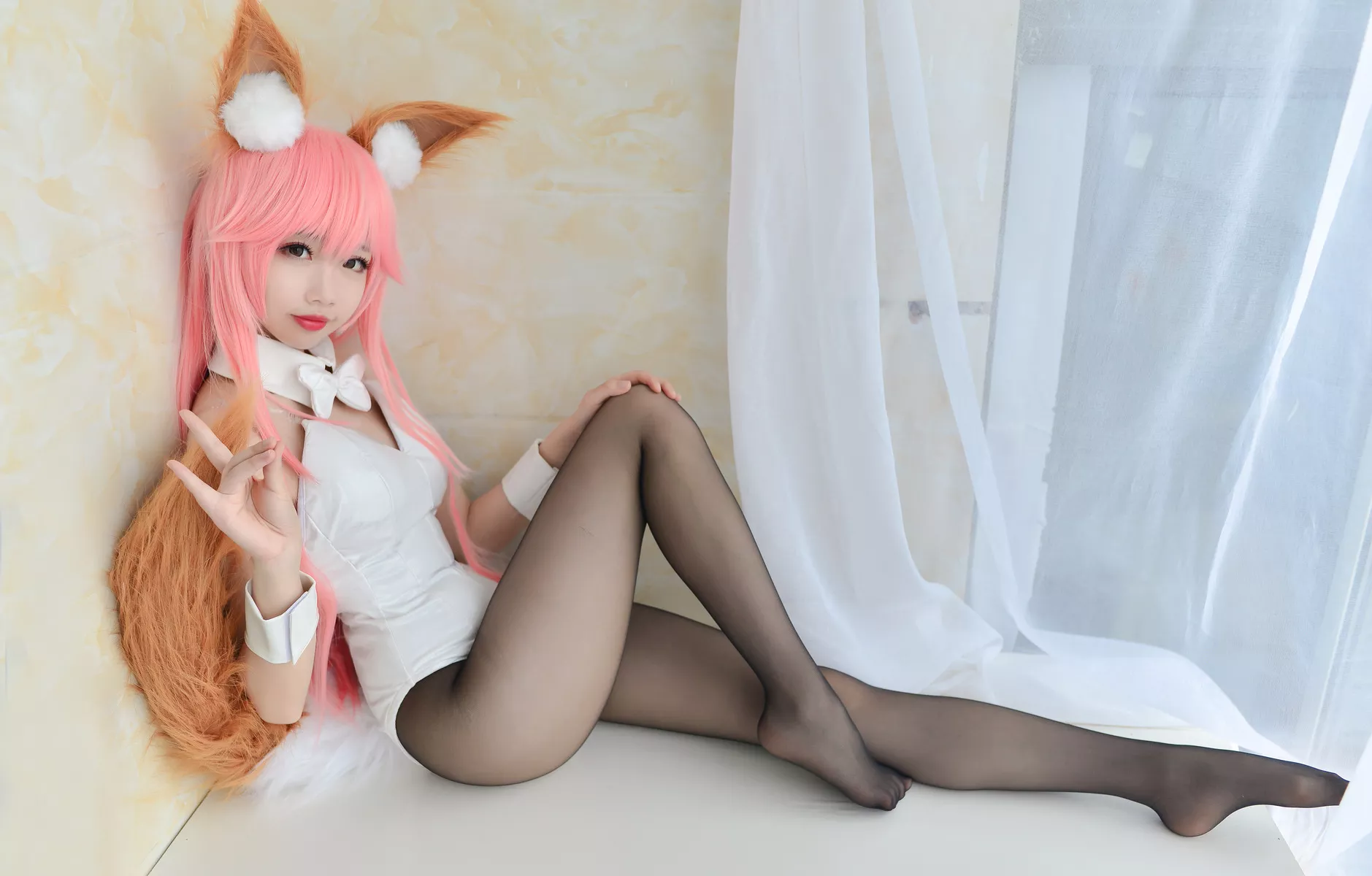 (Fate 兔女郎 Cosplay 【雪琪 福报 女神 Grand Order) SAMA】 玉藻前
