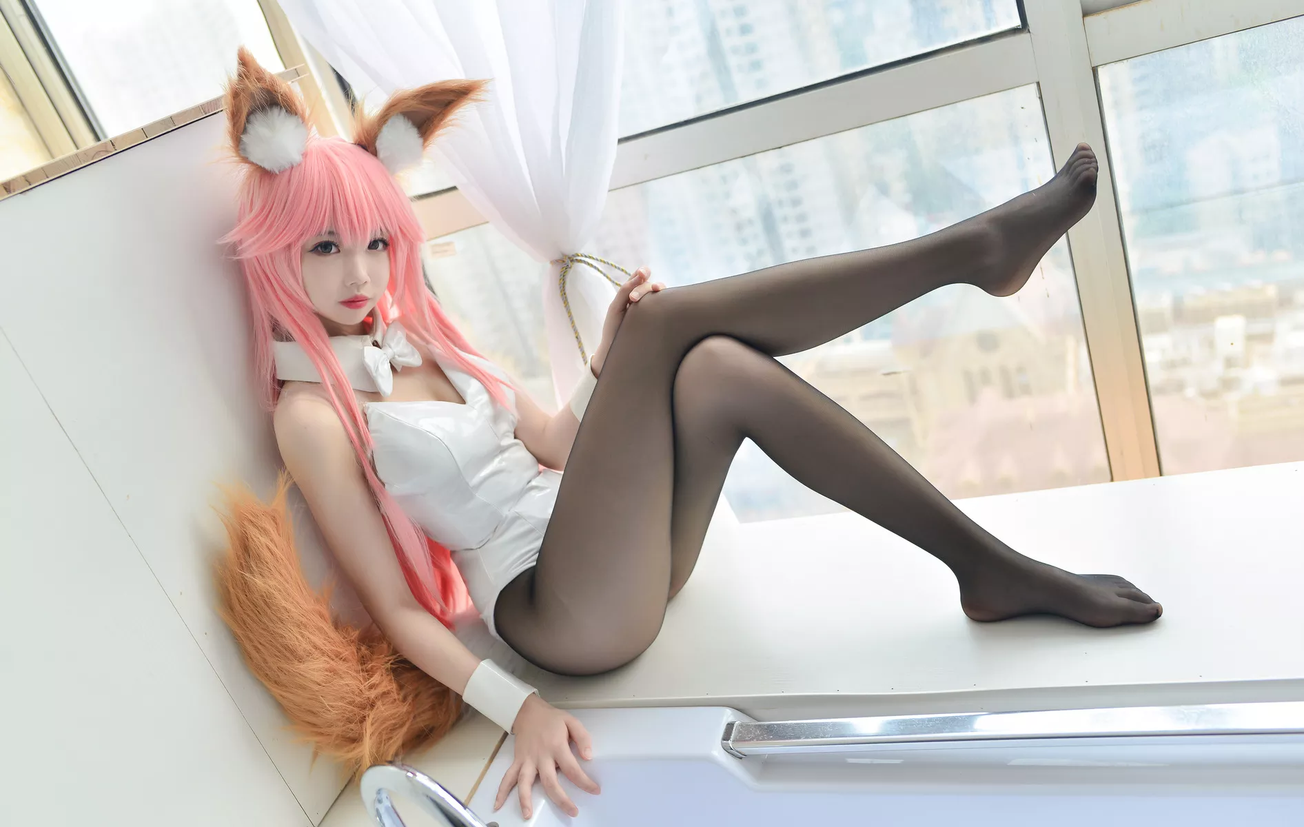 (Fate 兔女郎 Cosplay 【雪琪 福报 女神 Grand Order) SAMA】 玉藻前