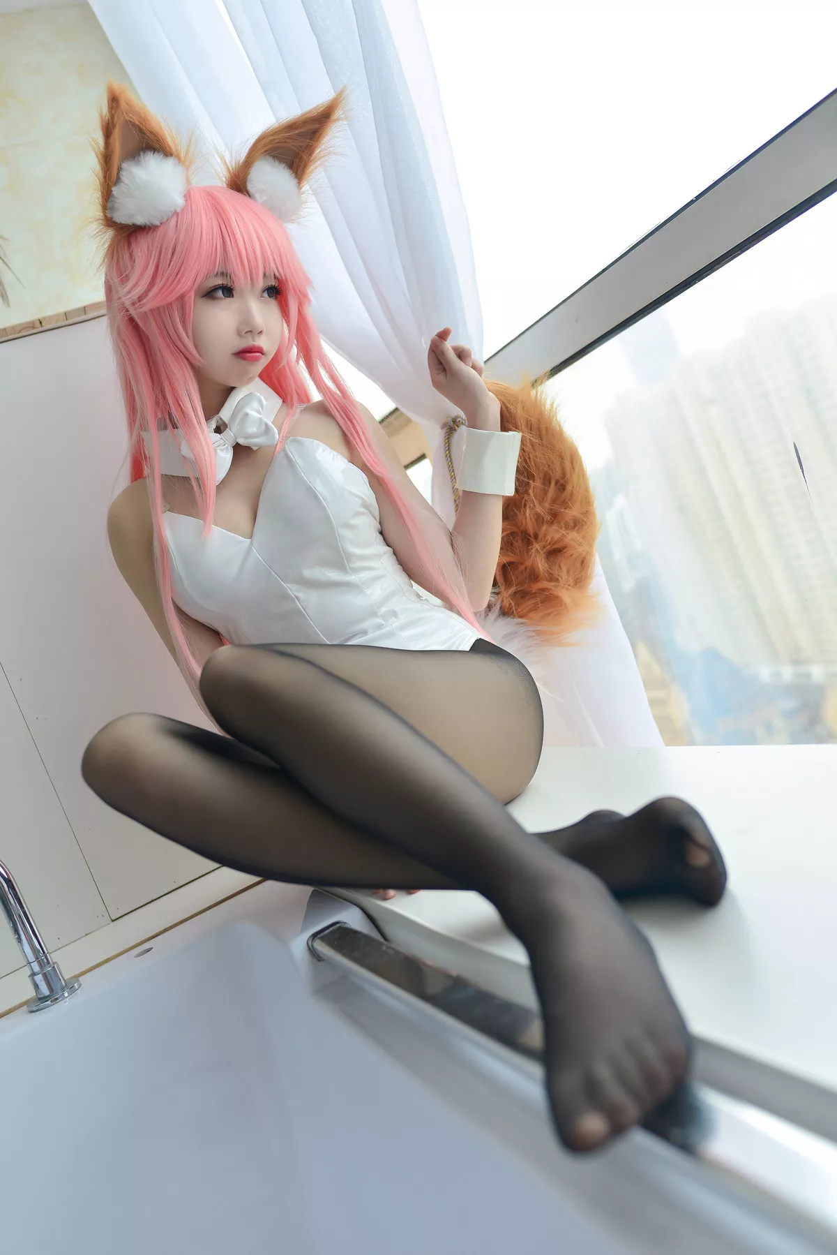 (Fate 兔女郎 Cosplay 【雪琪 福报 女神 Grand Order) SAMA】 玉藻前