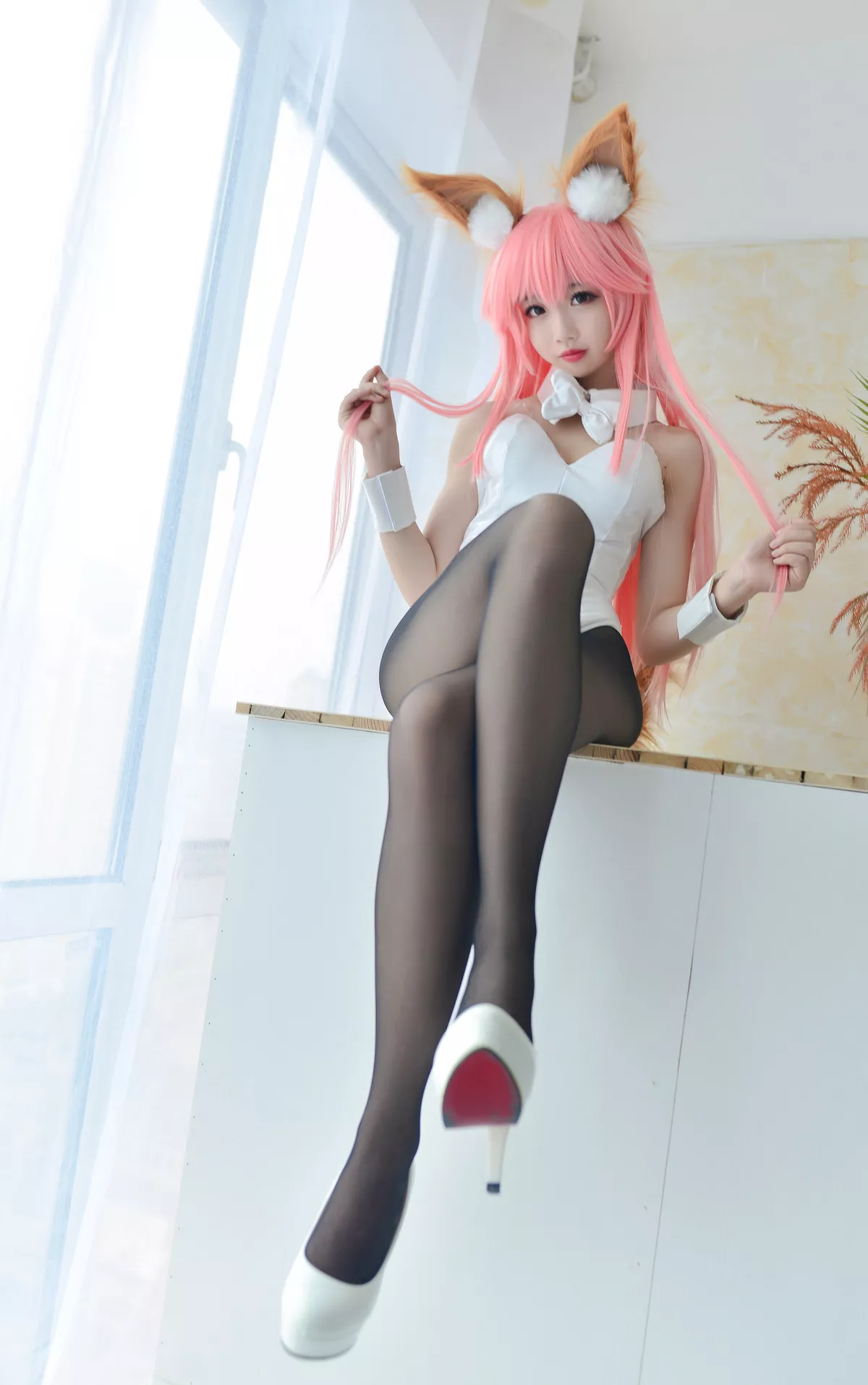 (Fate 兔女郎 Cosplay 【雪琪 福报 女神 Grand Order) SAMA】 玉藻前