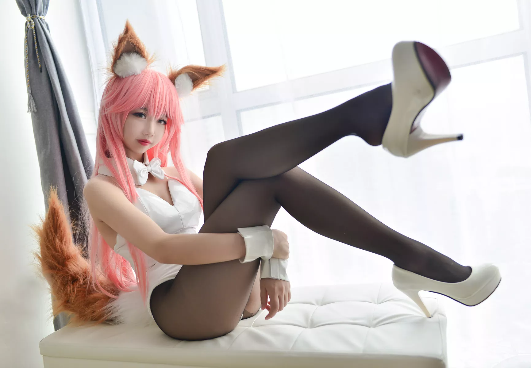 (Fate 兔女郎 Cosplay 【雪琪 福报 女神 Grand Order) SAMA】 玉藻前